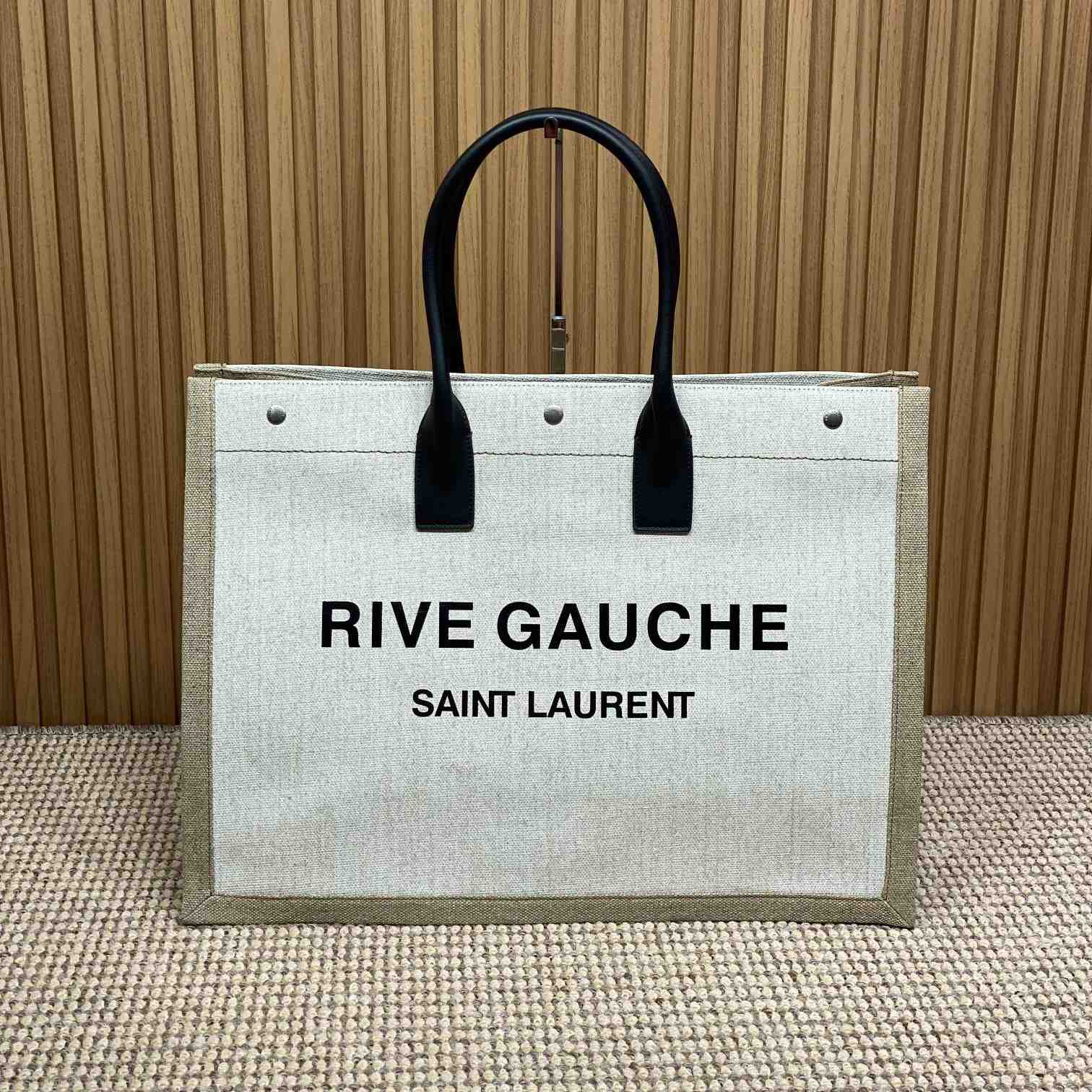 Saint Laurent Rive Gauche Tote In Canvas - DopestKickz