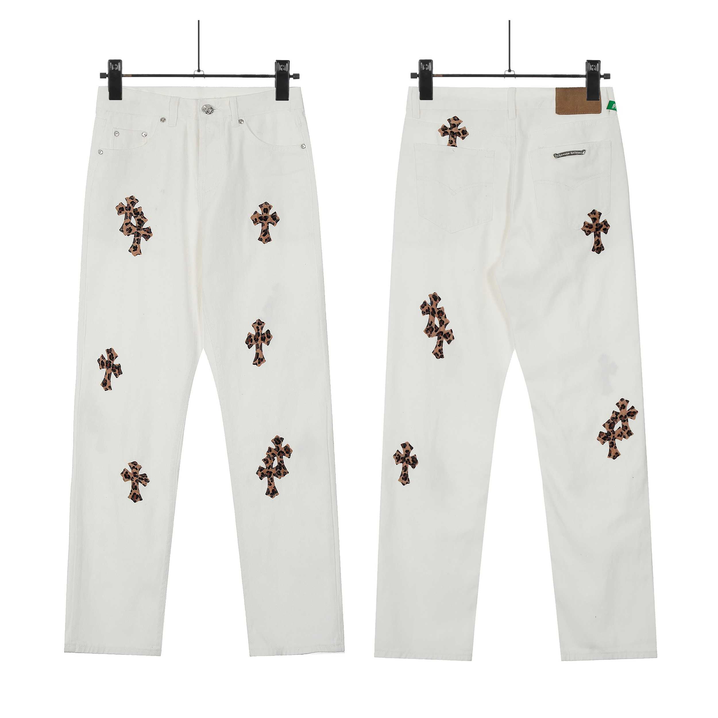 Chrome Hearts Cross Patch Jeans - DopestKickz