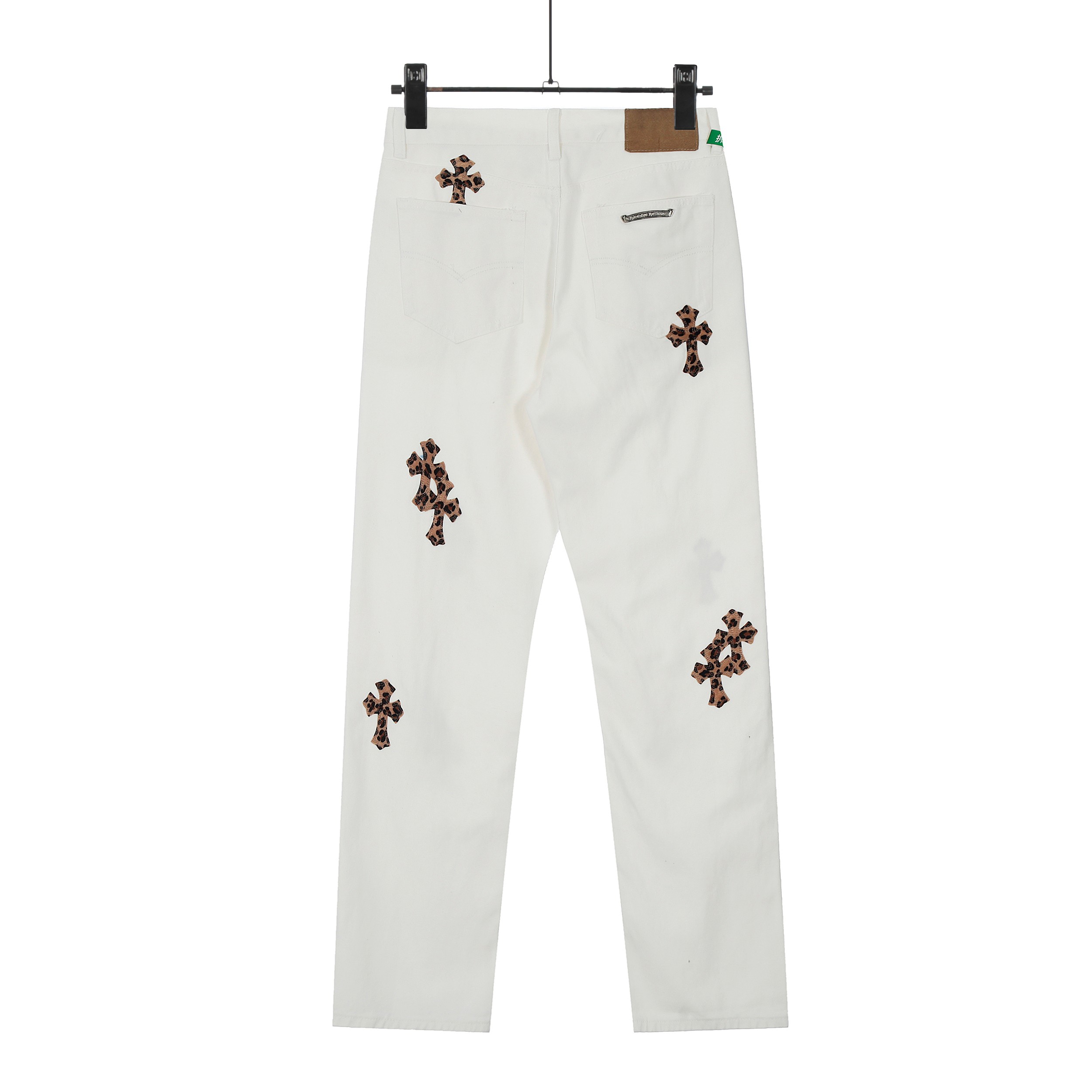 Chrome Hearts Cross Patch Jeans - DopestKickz