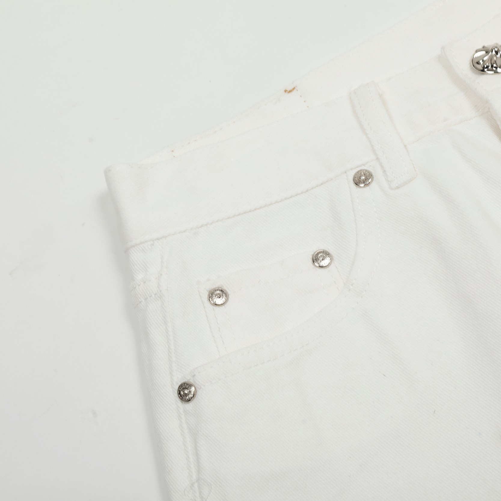 Chrome Hearts Cross Patch Jeans - DopestKickz