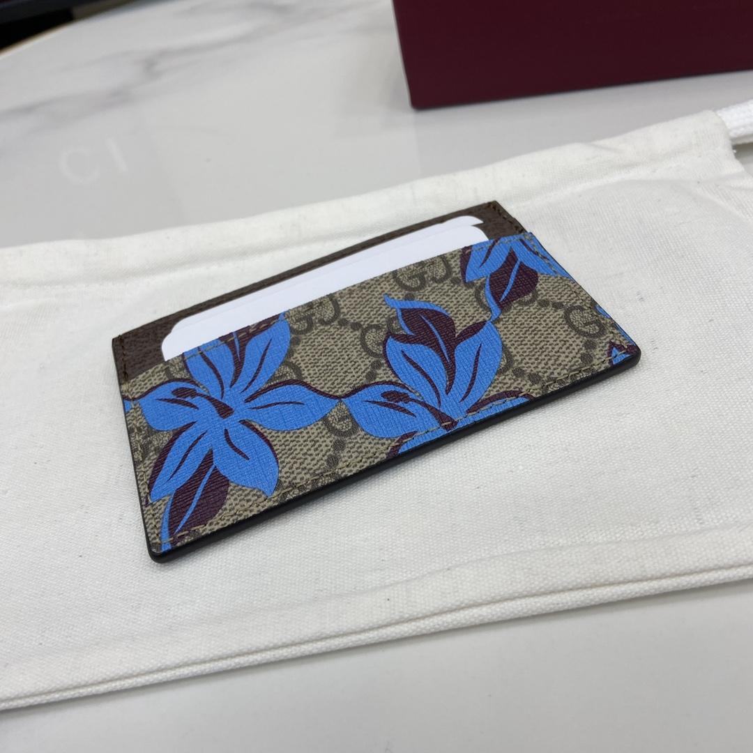 Gucci GG Printed Card Case Wallet - DopestKickz