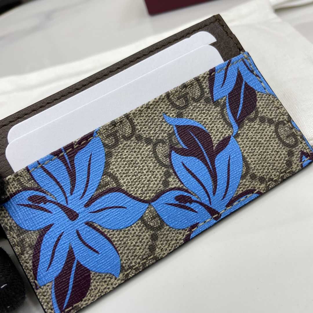 Gucci GG Printed Card Case Wallet - DopestKickz