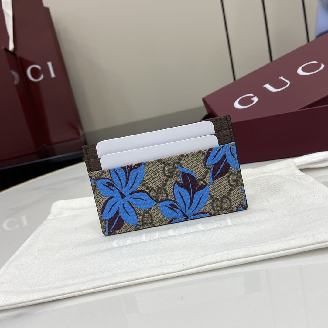 Gucci GG Printed Card Case Wallet - DopestKickz