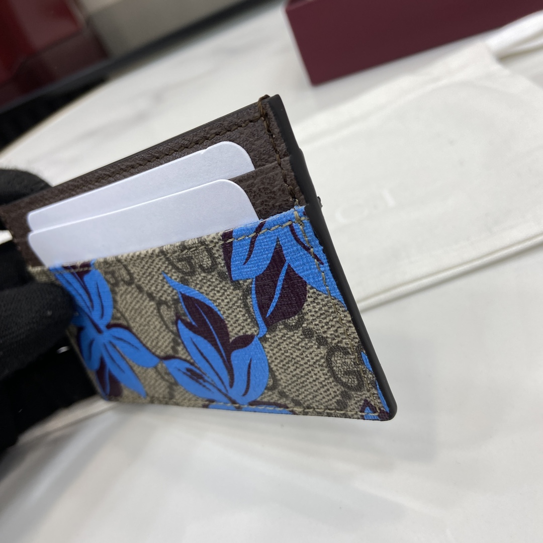 Gucci GG Printed Card Case Wallet - DopestKickz