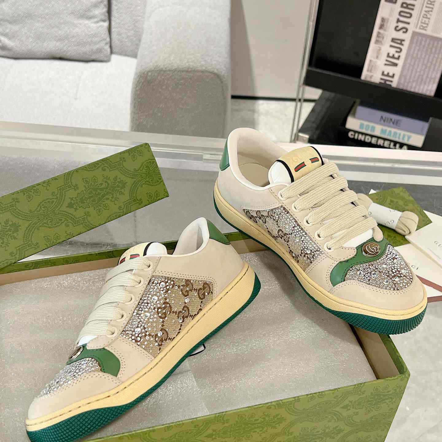 Gucci Women's Screener Sneaker - DopestKickz