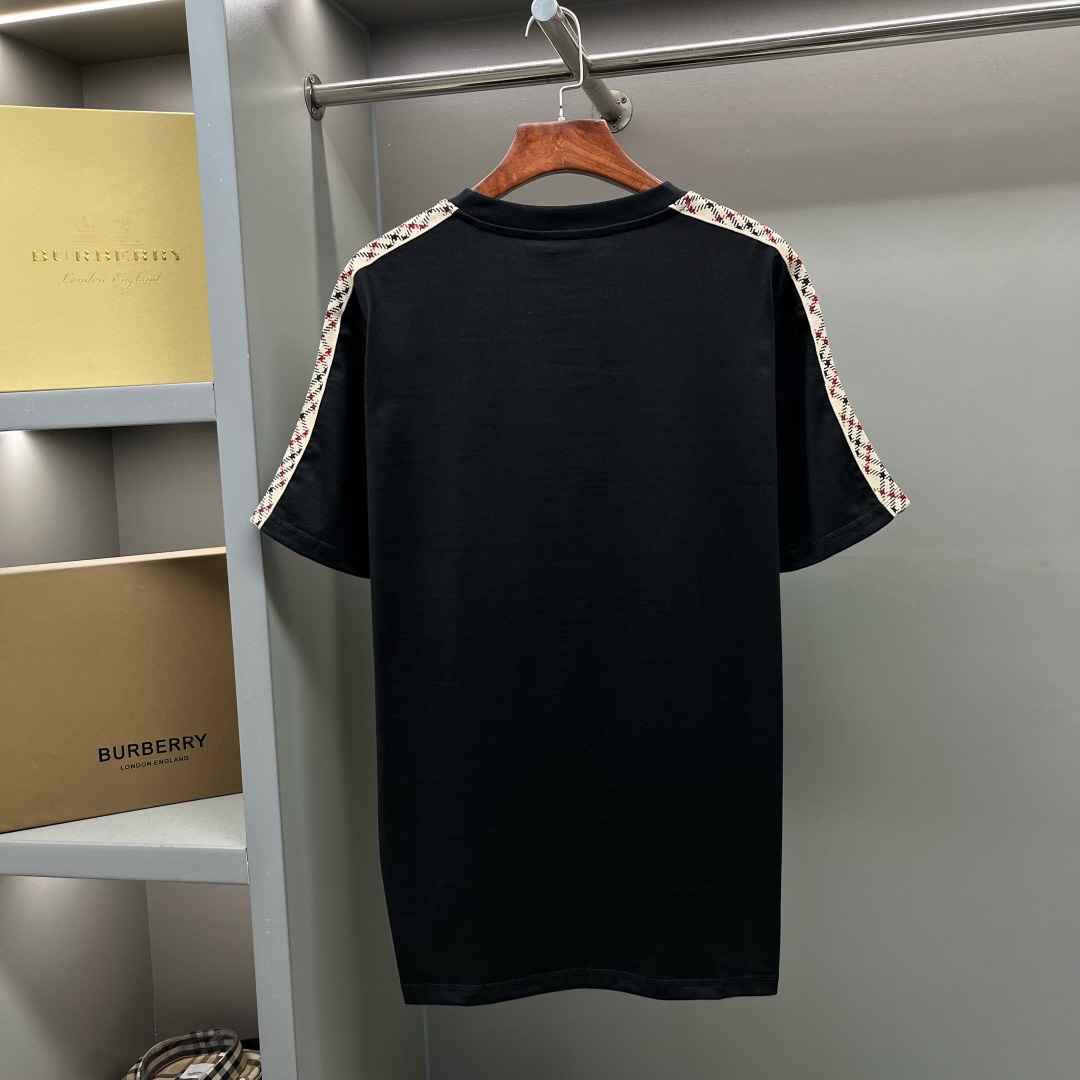 Burberry Check Trim Cotton T-shirt - DopestKickz