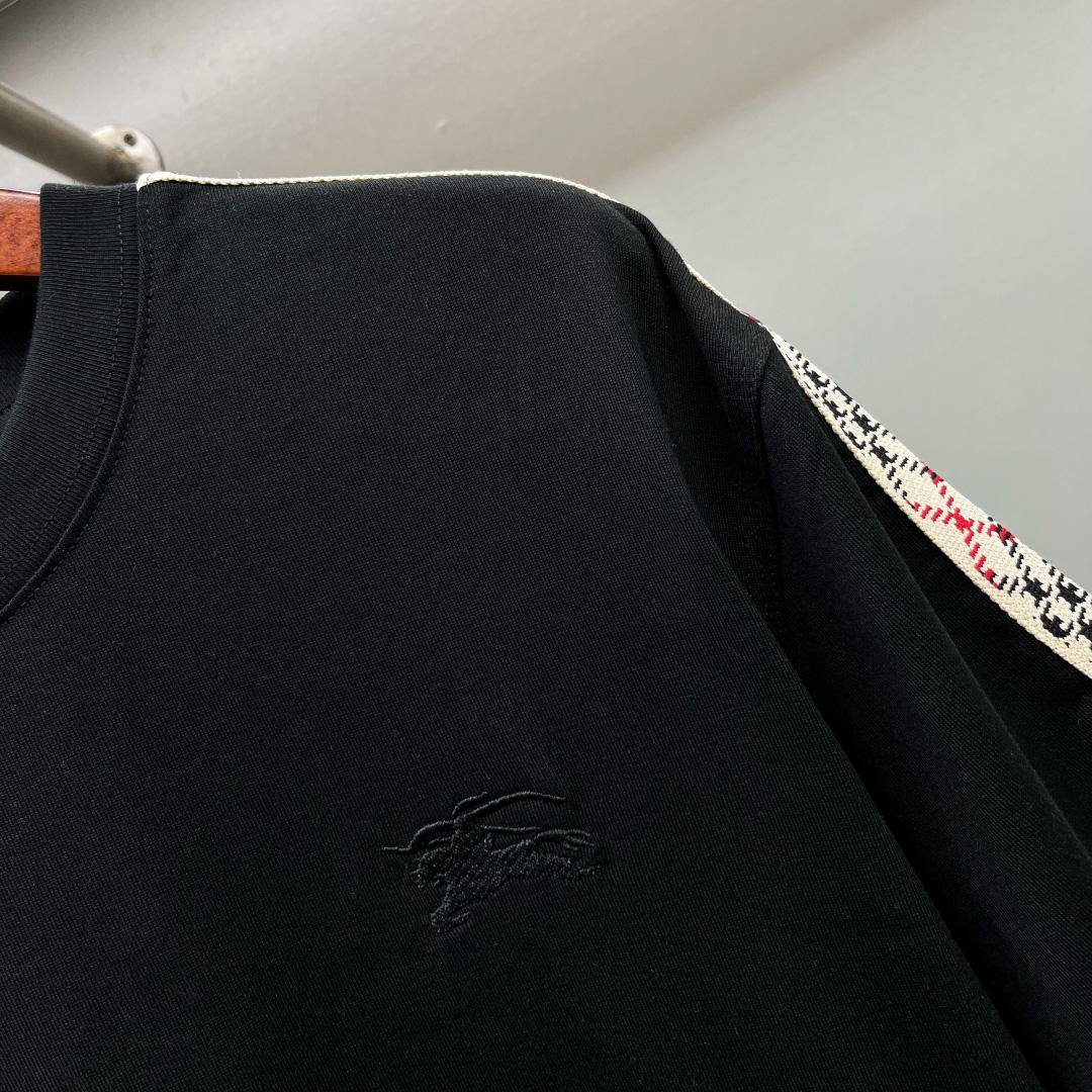 Burberry Check Trim Cotton T-shirt - DopestKickz