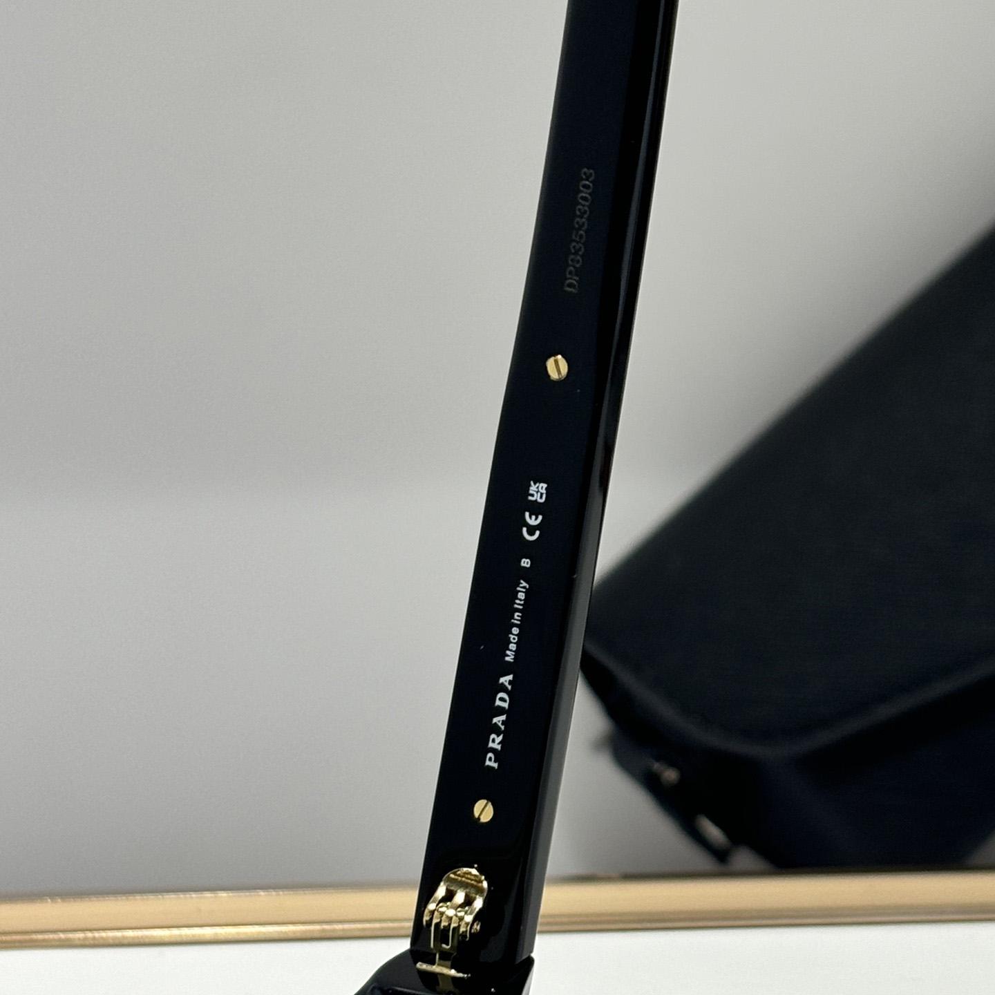 Prada Sunglasses With Iconic Metal Plaque   SPR A16SF - DopestKickz