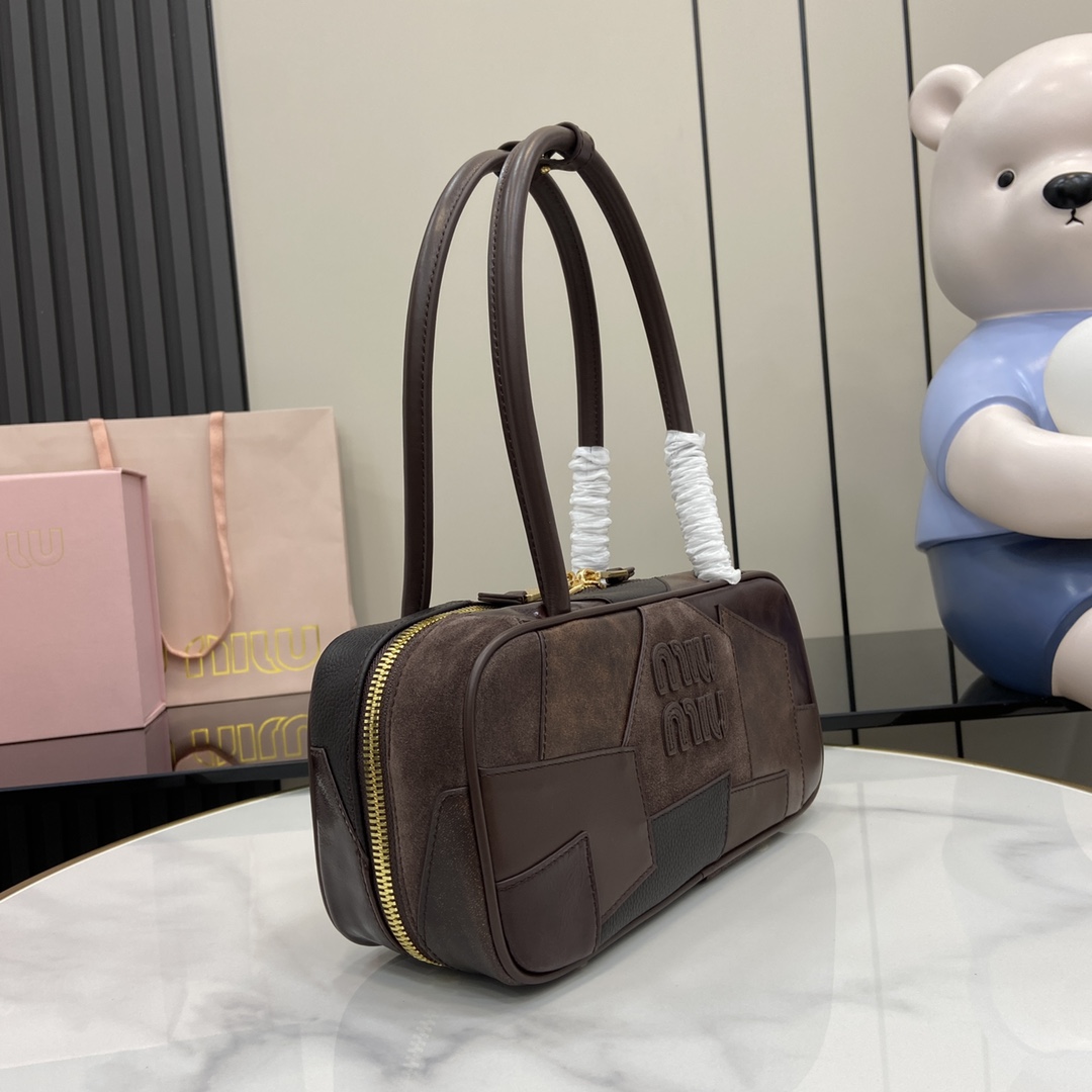 Miu Miu Beau Leather Patchwork Bag - DopestKickz