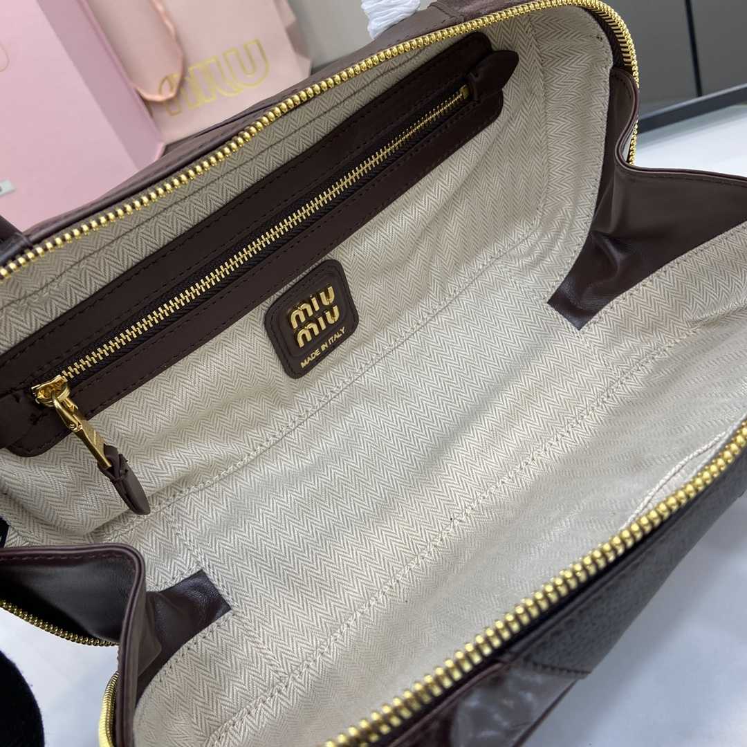 Miu Miu Beau Leather Patchwork Bag - DopestKickz