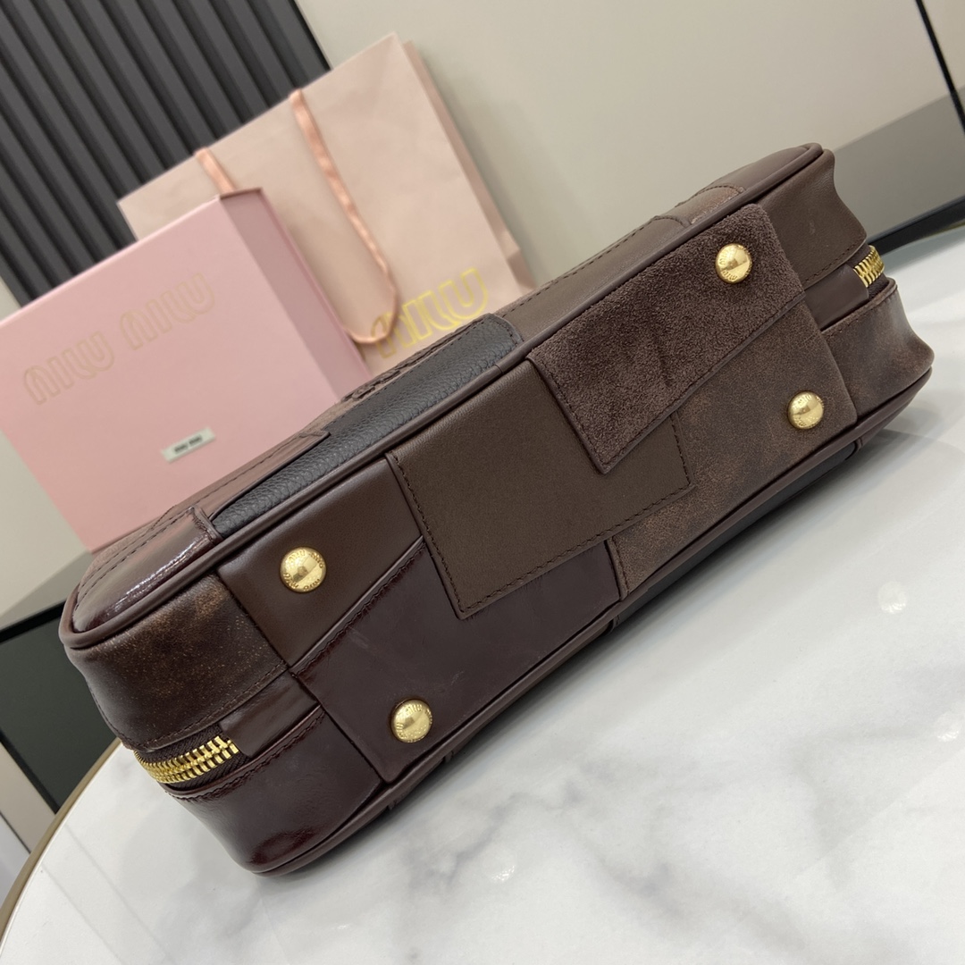 Miu Miu Beau Leather Patchwork Bag - DopestKickz