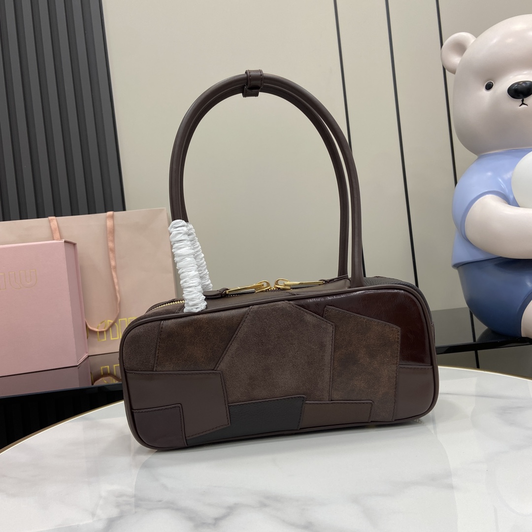 Miu Miu Beau Leather Patchwork Bag - DopestKickz