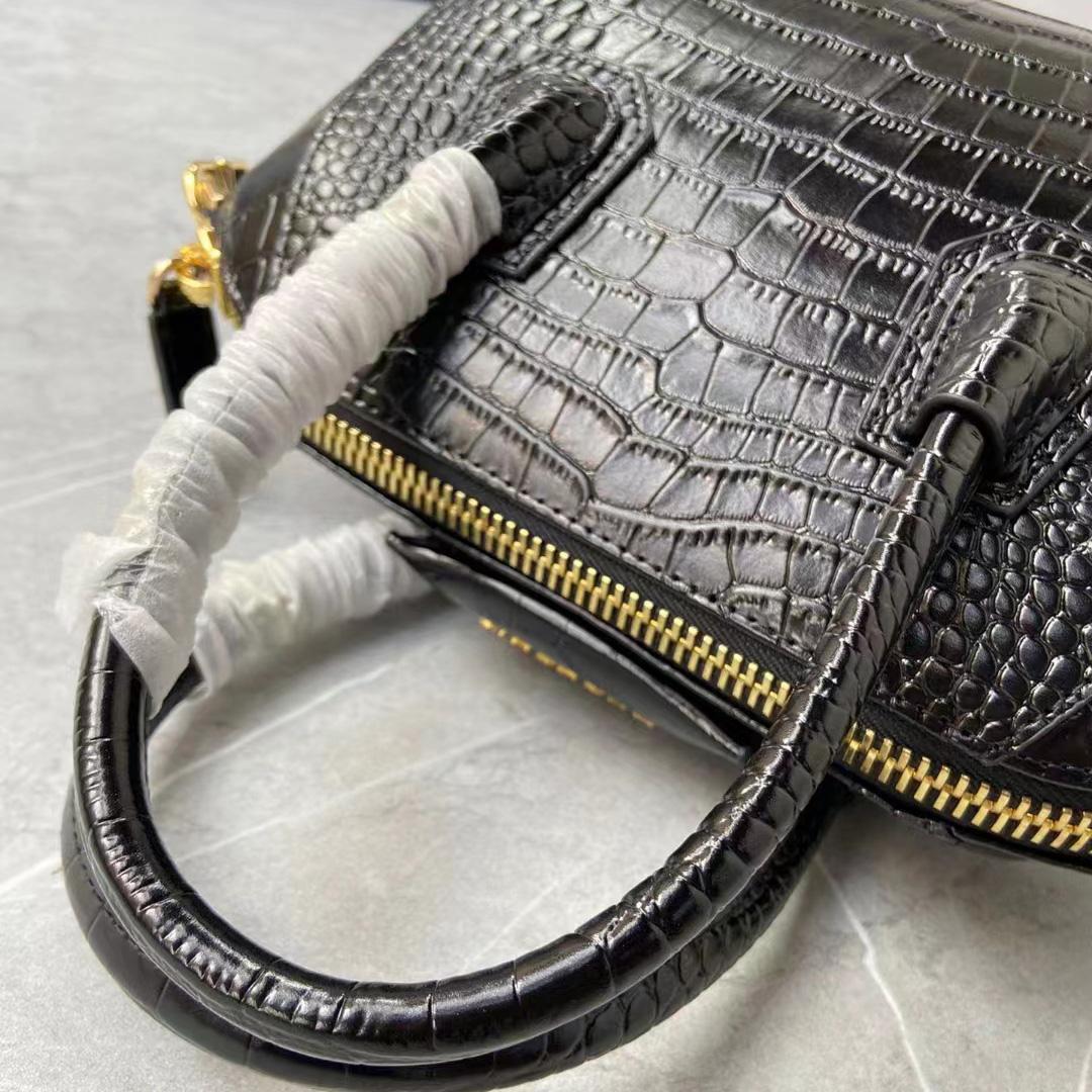 Givenchy Mini Antigona Bag In Crocodile Effect Leather - DopestKickz