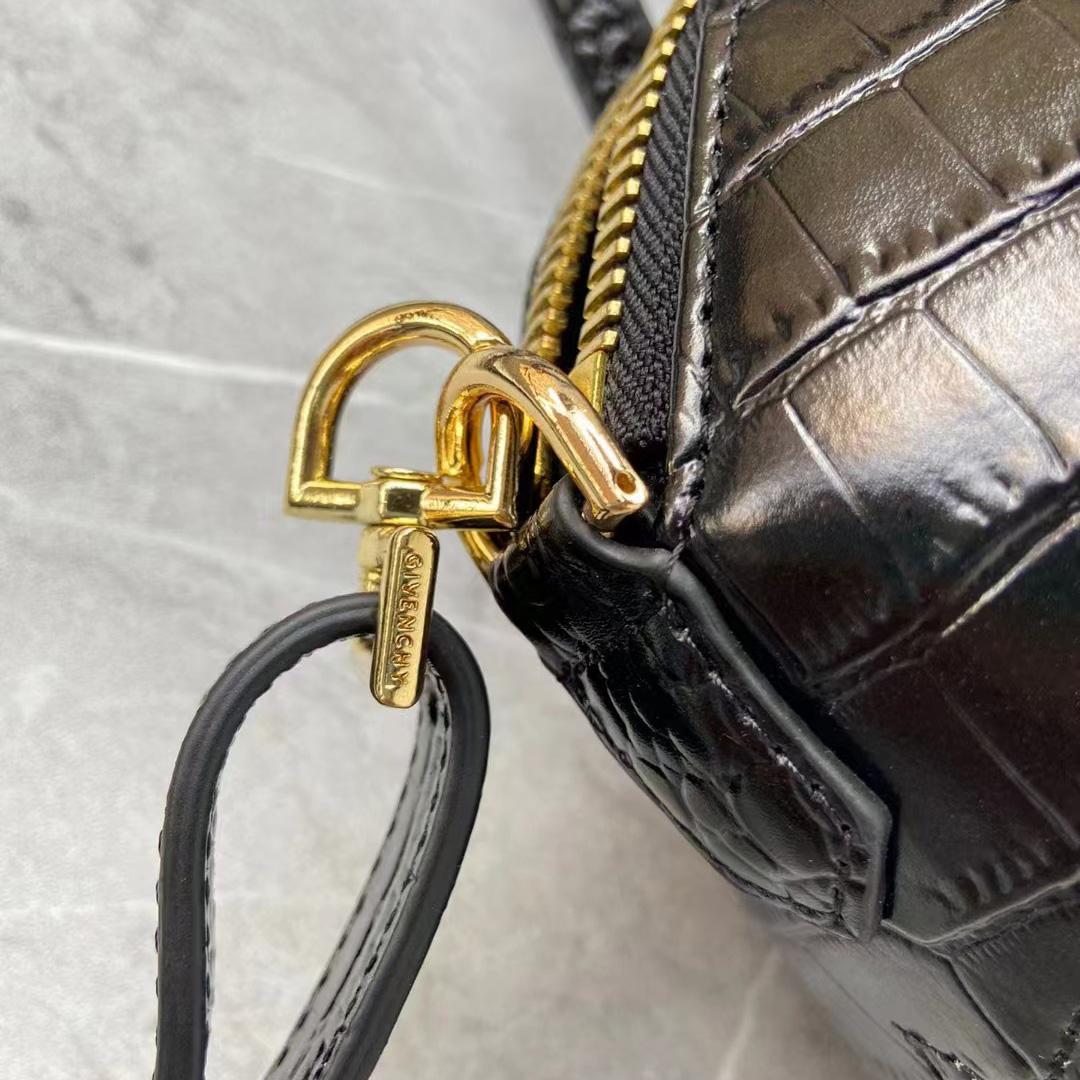 Givenchy Mini Antigona Bag In Crocodile Effect Leather - DopestKickz