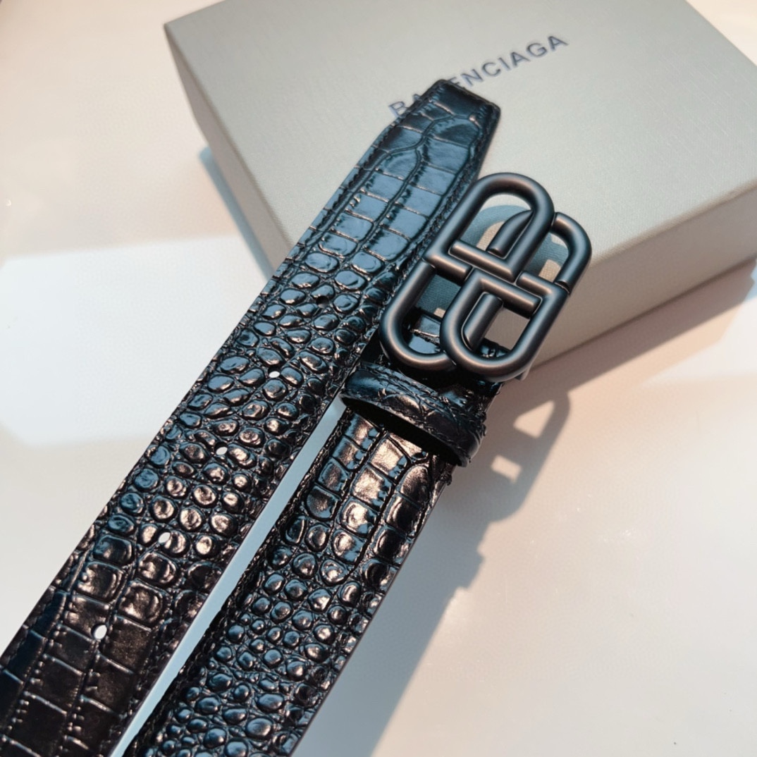 Balenciaga Leather Belt - DopestKickz