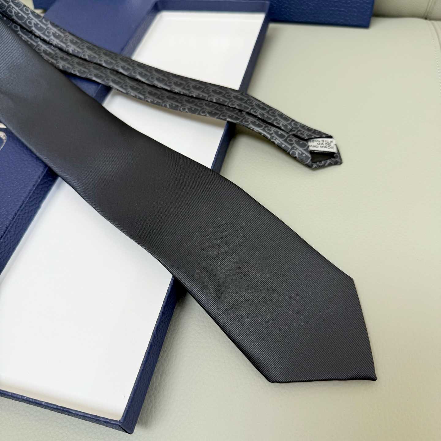 Dior Striped Dior Oblique Tie - DopestKickz