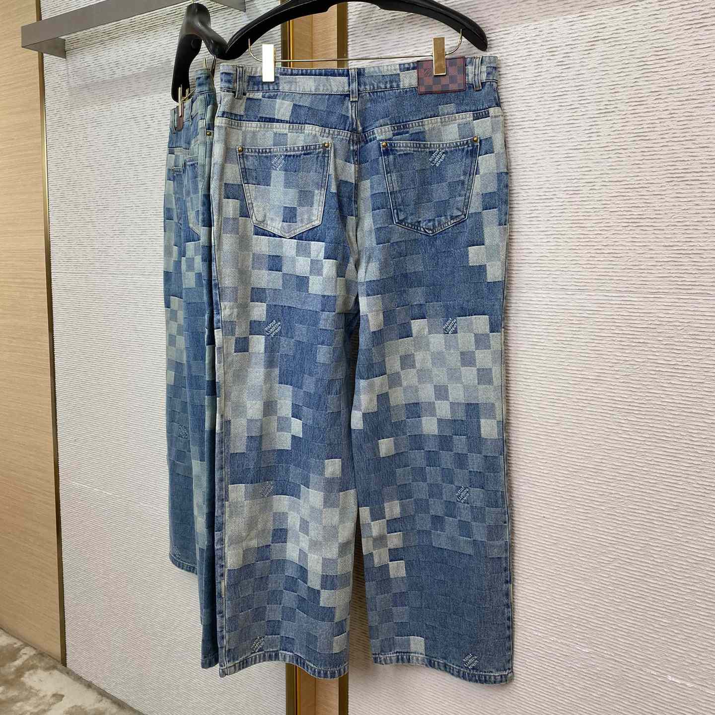 Louis Vuitton Damier Denim Pants - DopestKickz