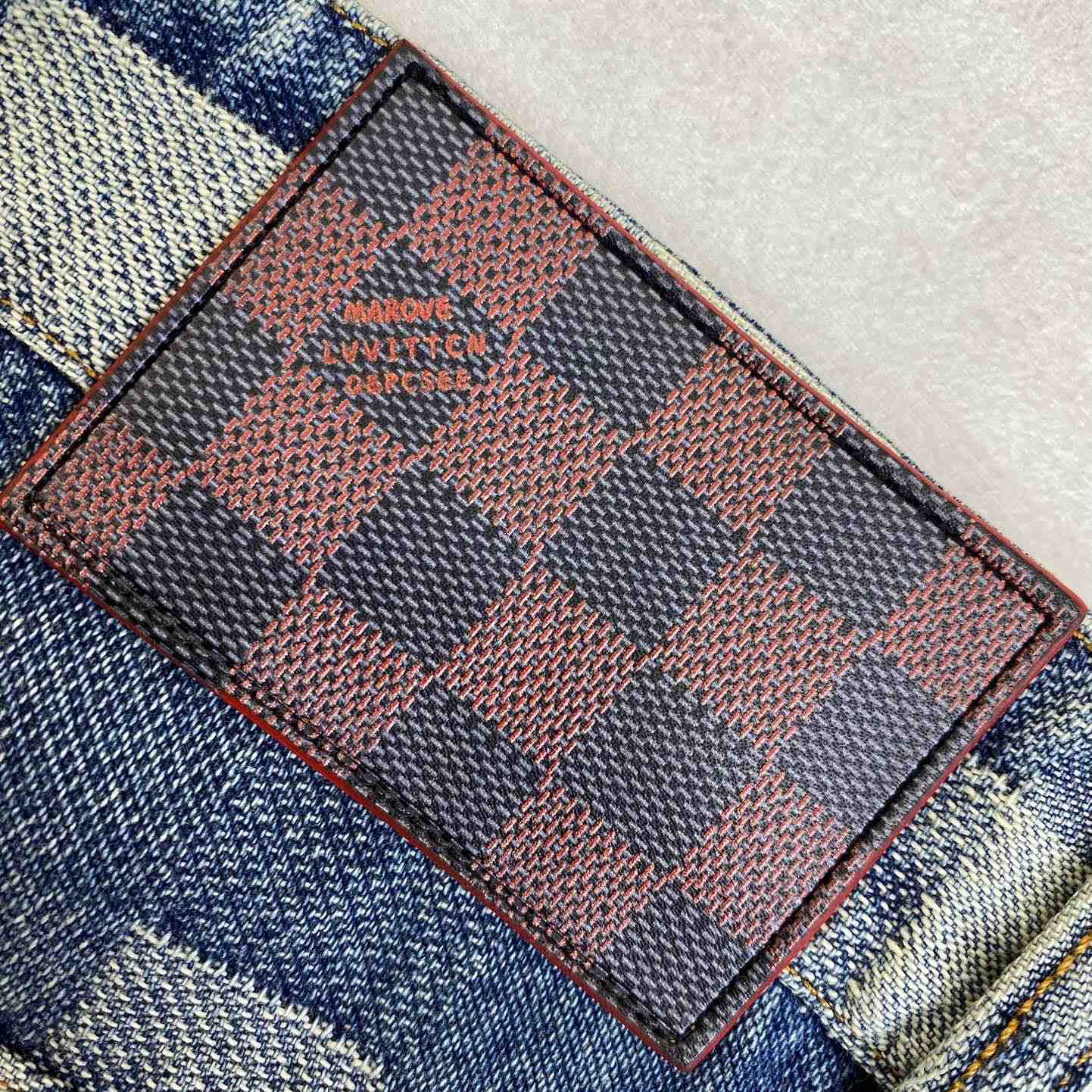 Louis Vuitton Damier Denim Pants - DopestKickz