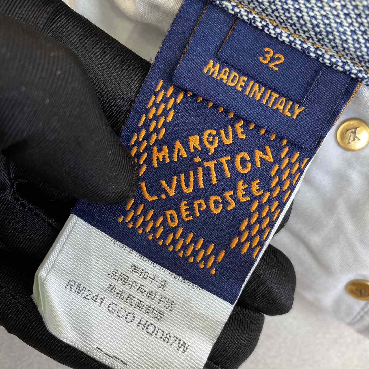 Louis Vuitton Damier Denim Pants - DopestKickz