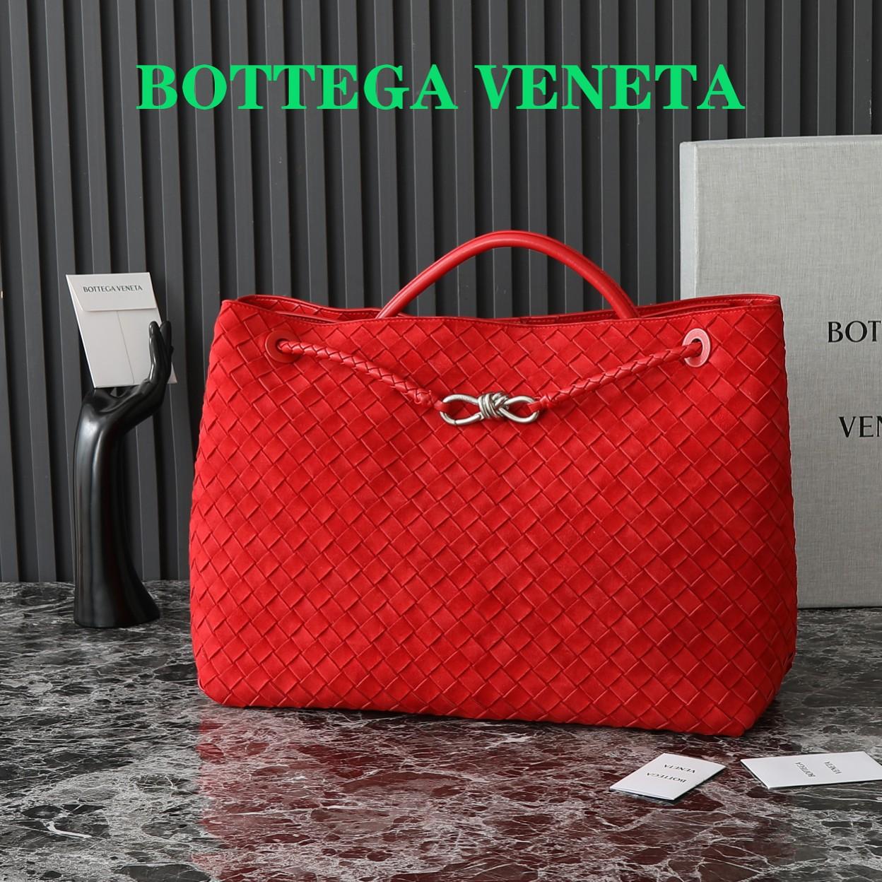 Bottega Veneta Large Andiamo Intrecciato Suede Tote    - DopestKickz