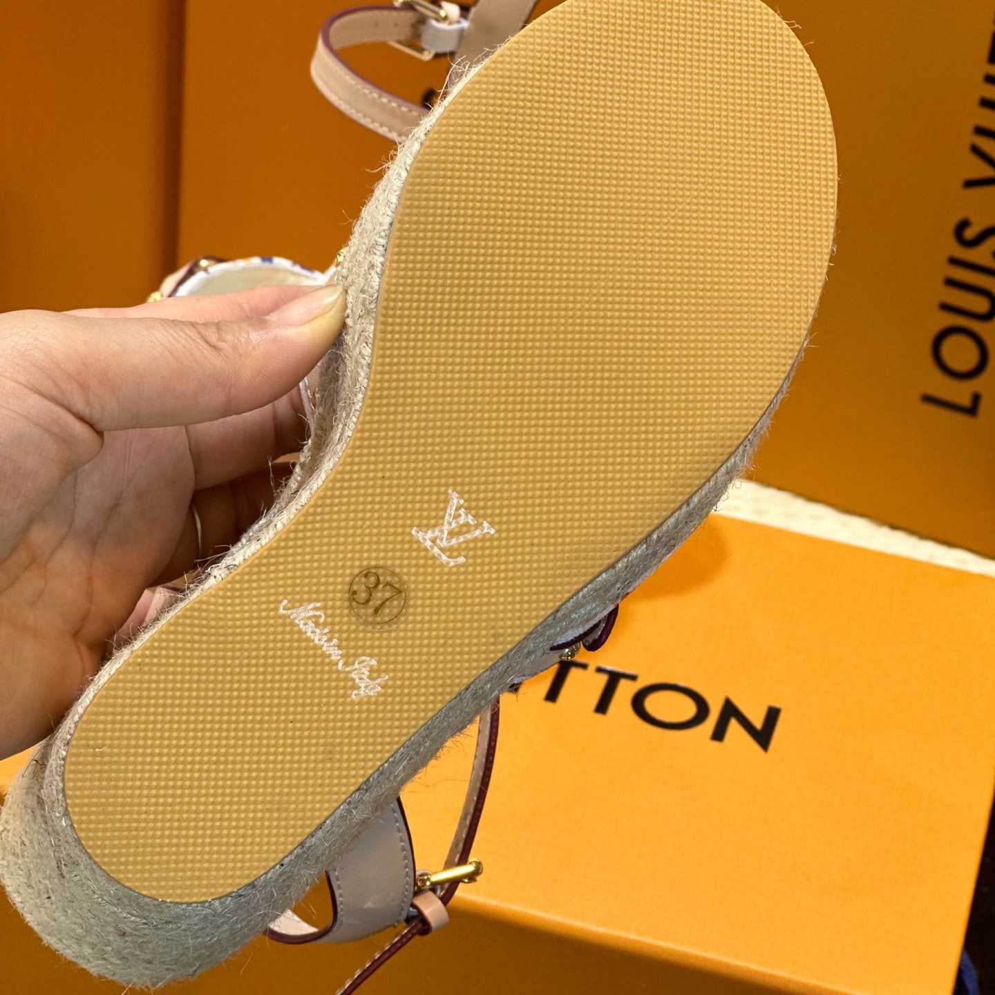 Louis Vuitton LV x TM Helios Wedge Sandal  1AGYX0 - DopestKickz