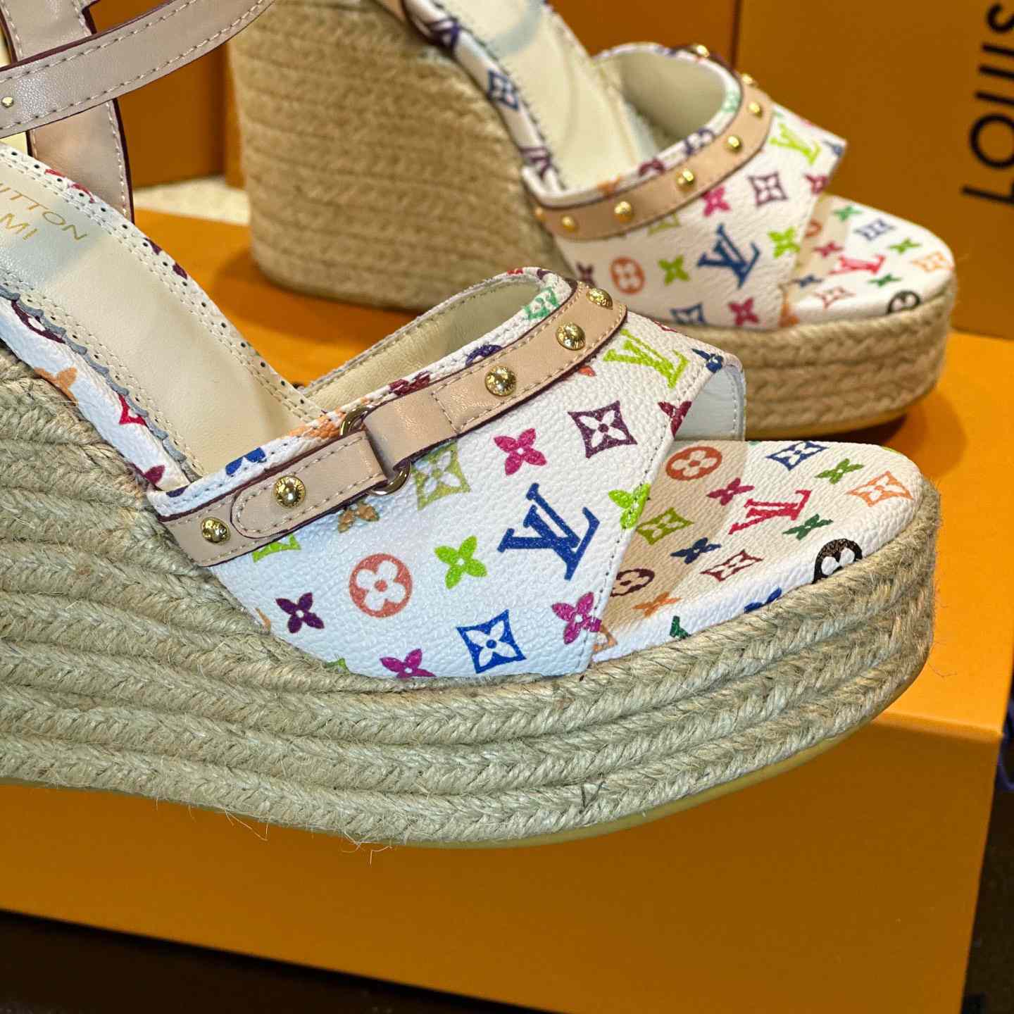 Louis Vuitton LV x TM Helios Wedge Sandal  1AGYX0 - DopestKickz