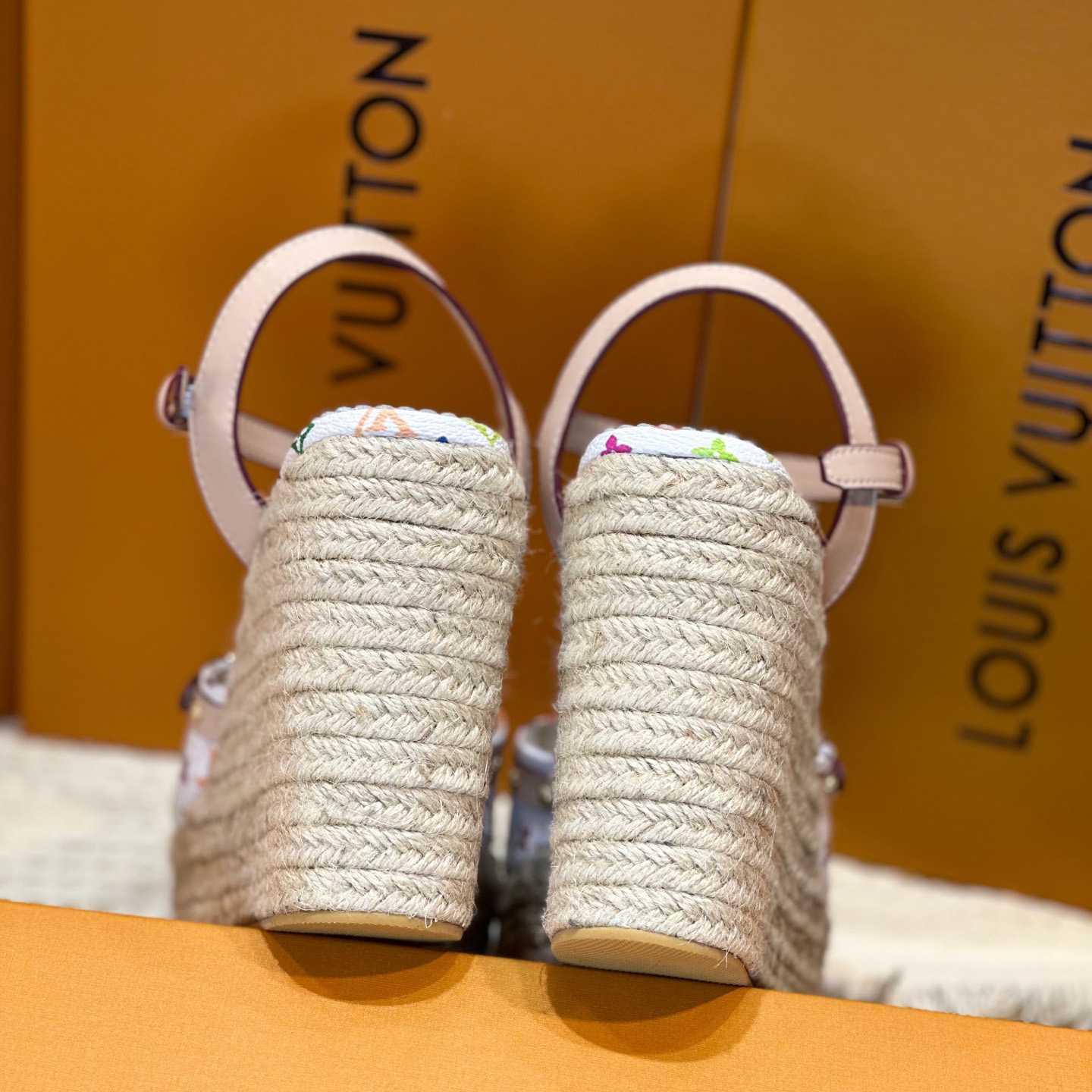 Louis Vuitton LV x TM Helios Wedge Sandal  1AGYX0 - DopestKickz