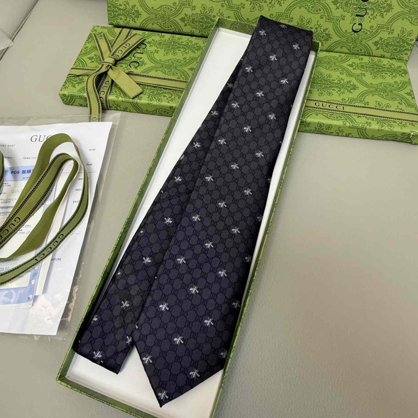 Gucci Silk Jacquard Tie - DopestKickz
