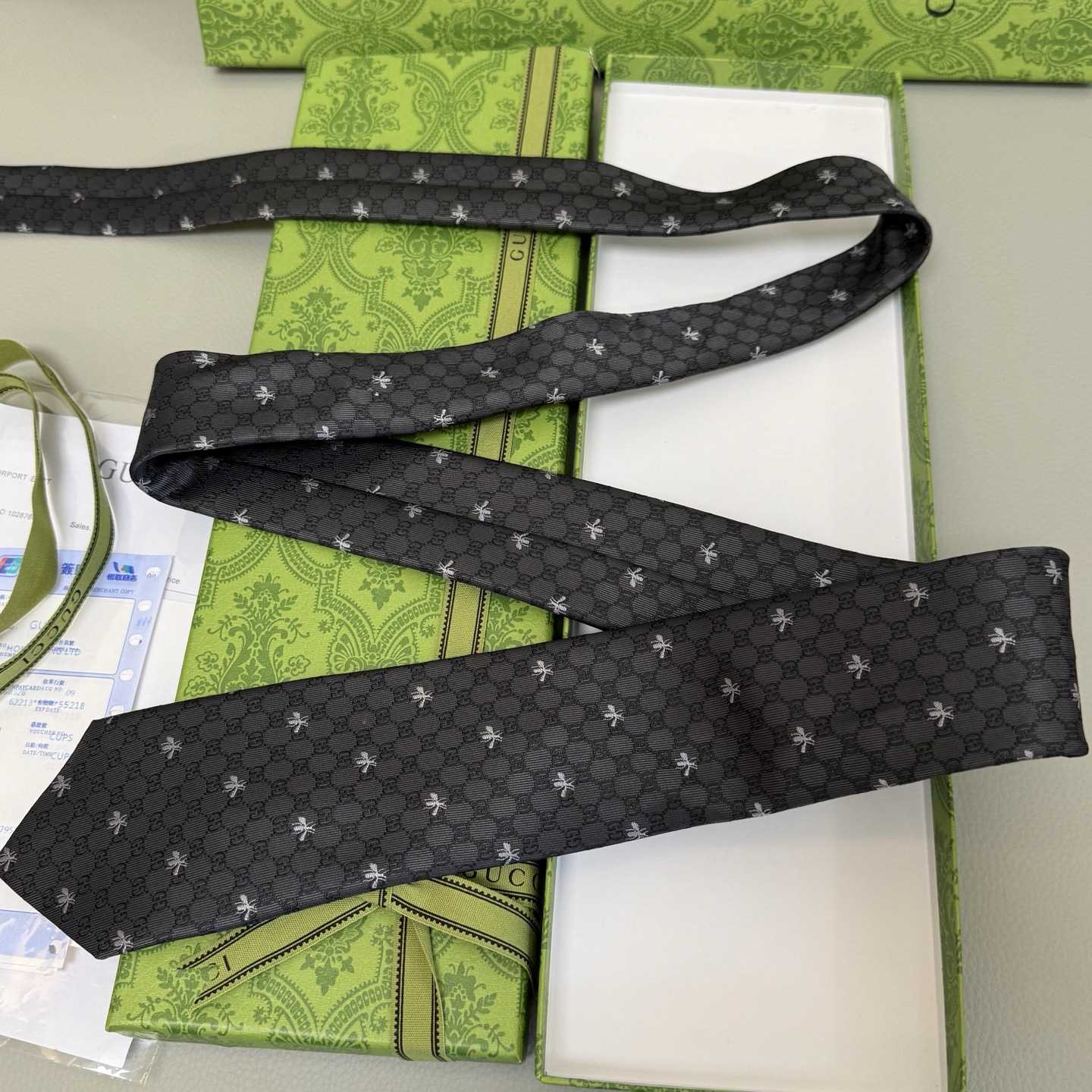 Gucci Silk Jacquard Tie - DopestKickz