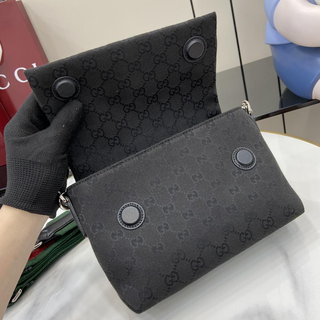 Gucci Small GG Crossbody Bag With Web - DopestKickz