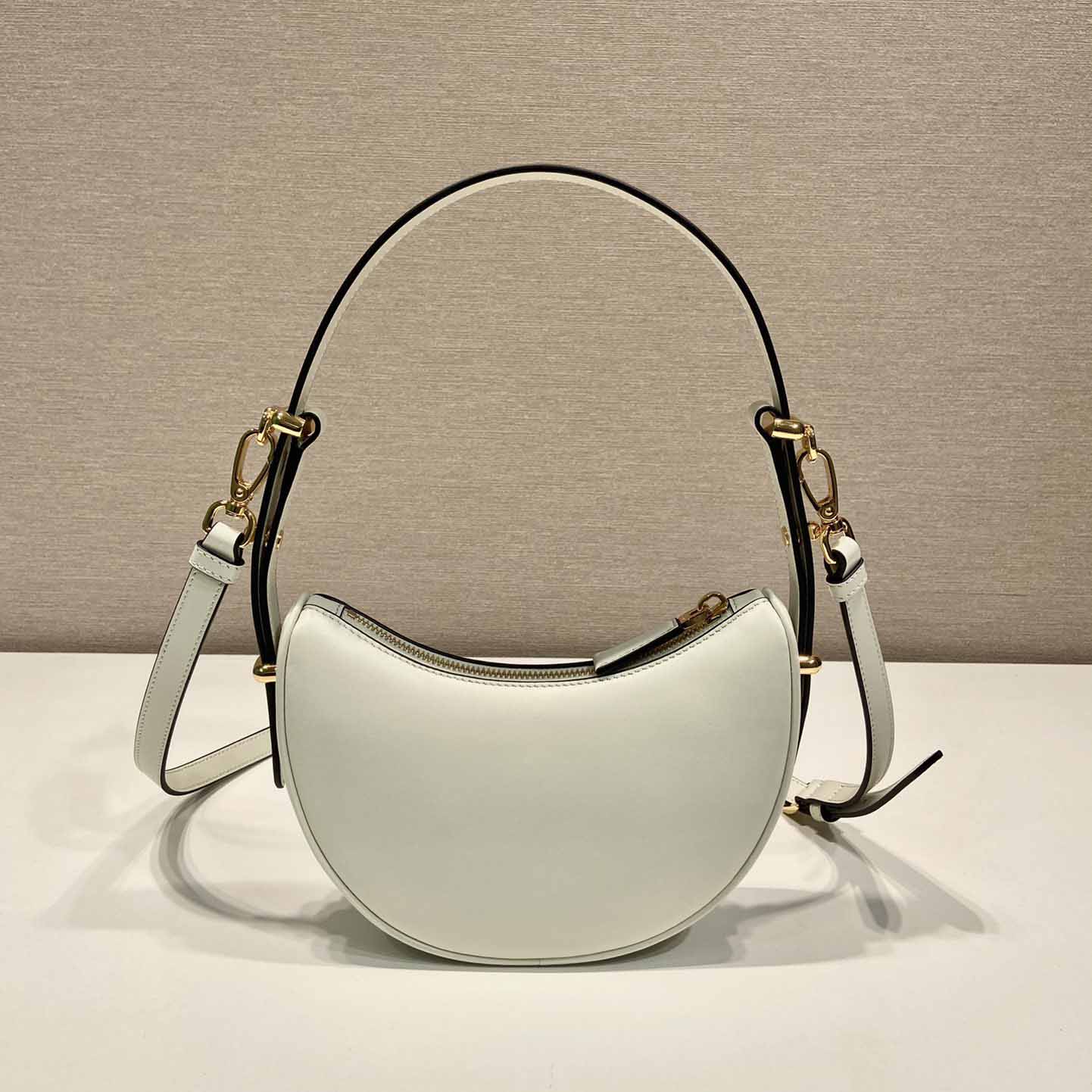 Prada Arqué Small Leather Shoulder Bag - DopestKickz