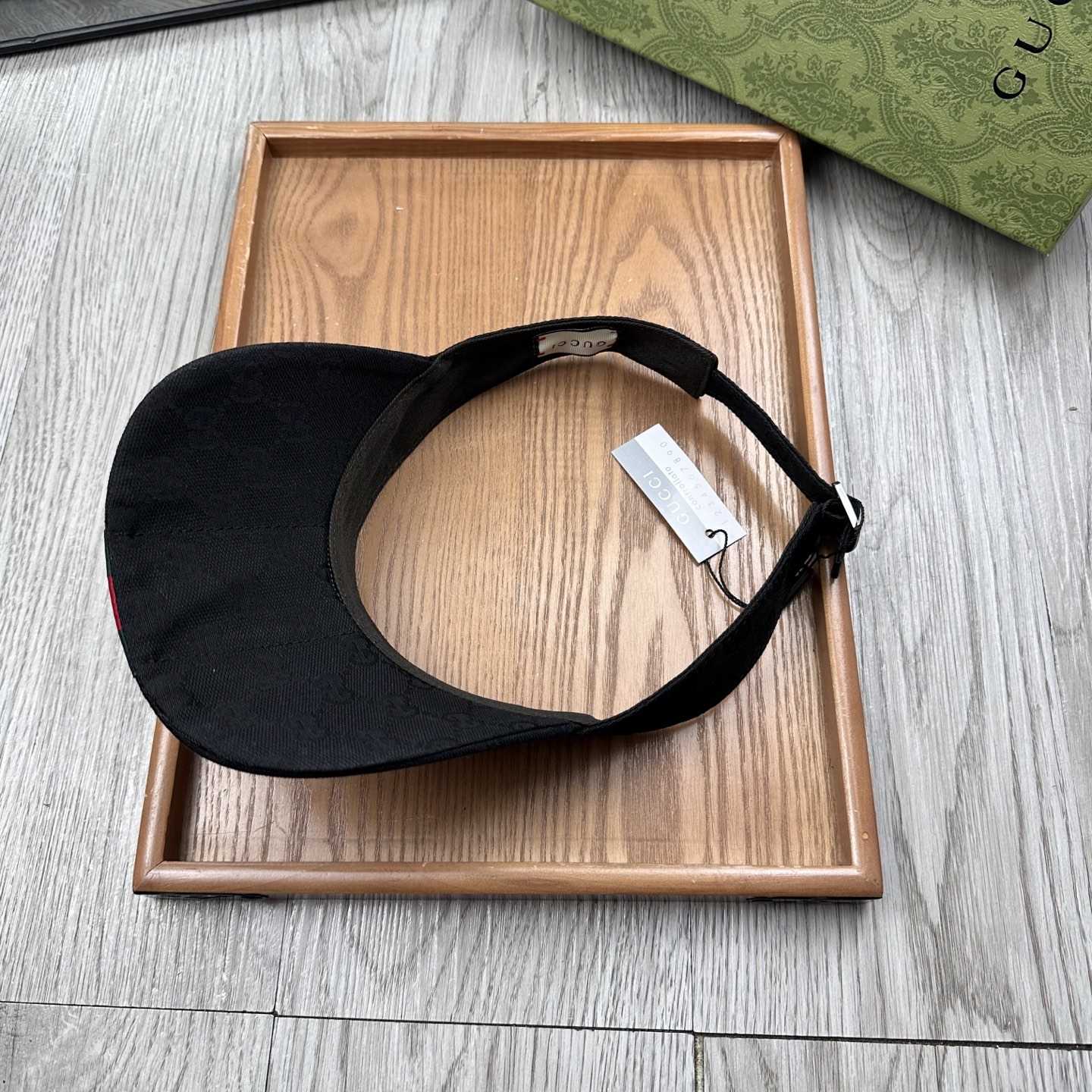 Gucci Original GG Canvas Visor With Web - DopestKickz