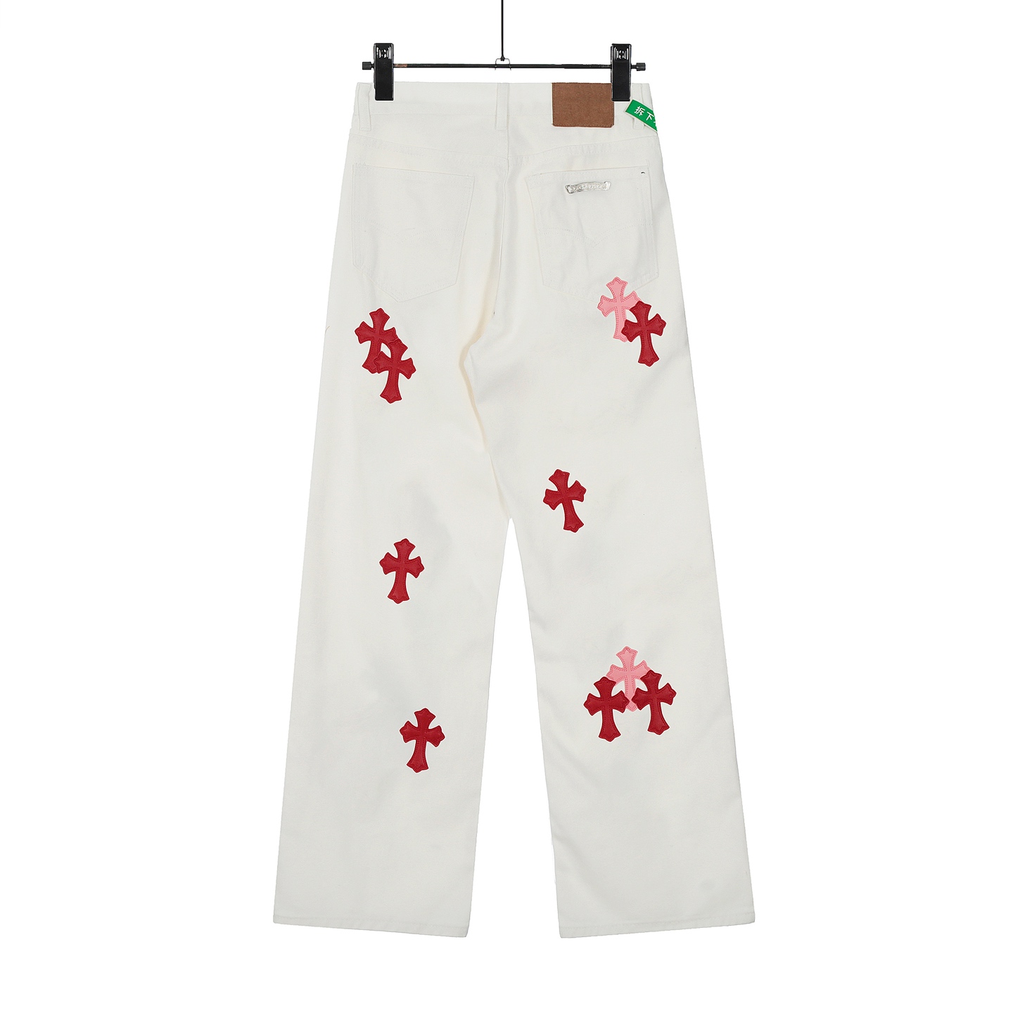 Chrome Hearts Cross Patch Jeans - DopestKickz