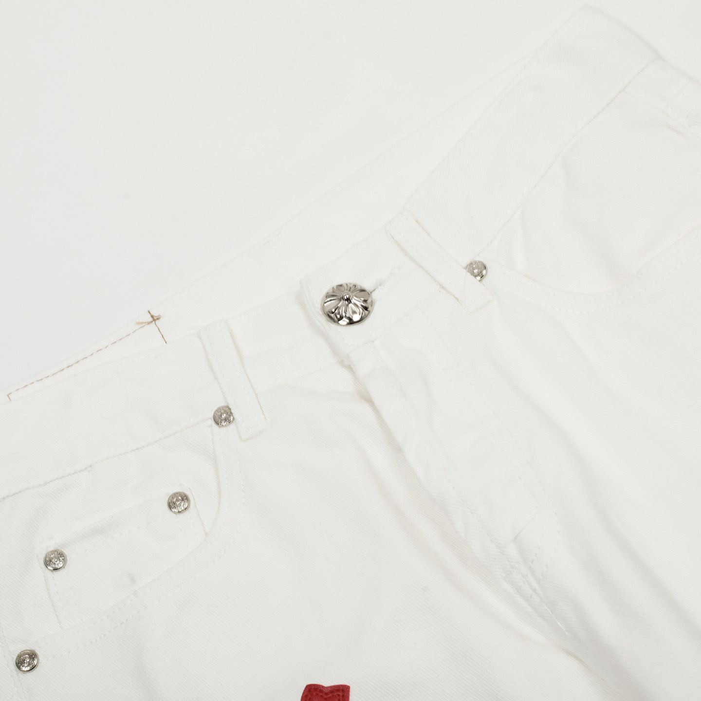 Chrome Hearts Cross Patch Jeans - DopestKickz