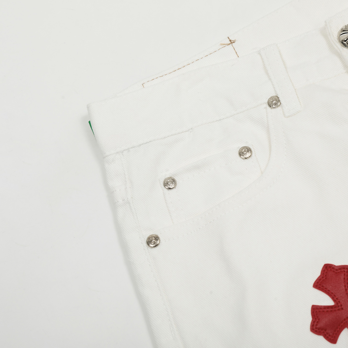 Chrome Hearts Cross Patch Jeans - DopestKickz