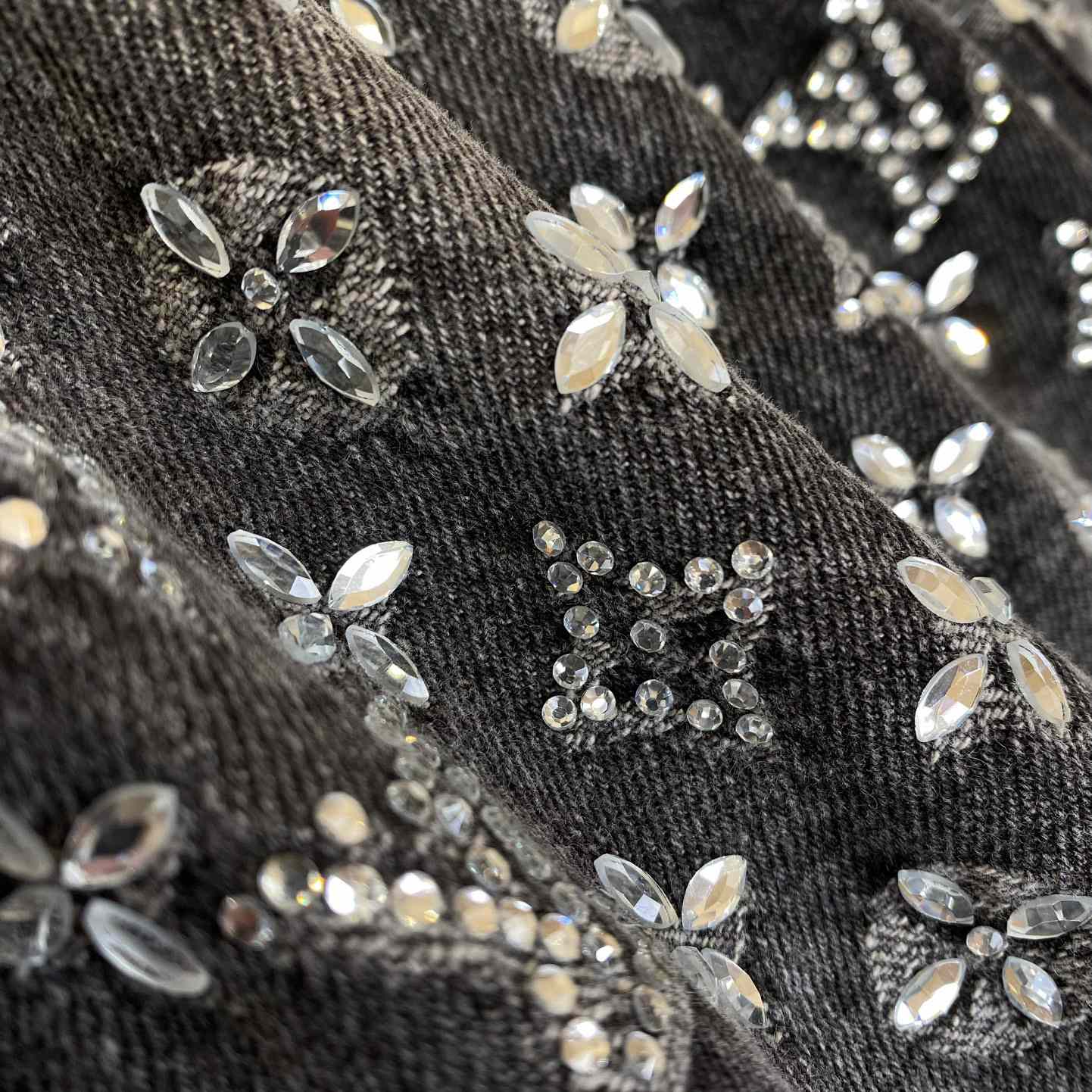 Louis Vuitton Embroidered Monogram Baggy Denim Pants   1ABY8N - DopestKickz