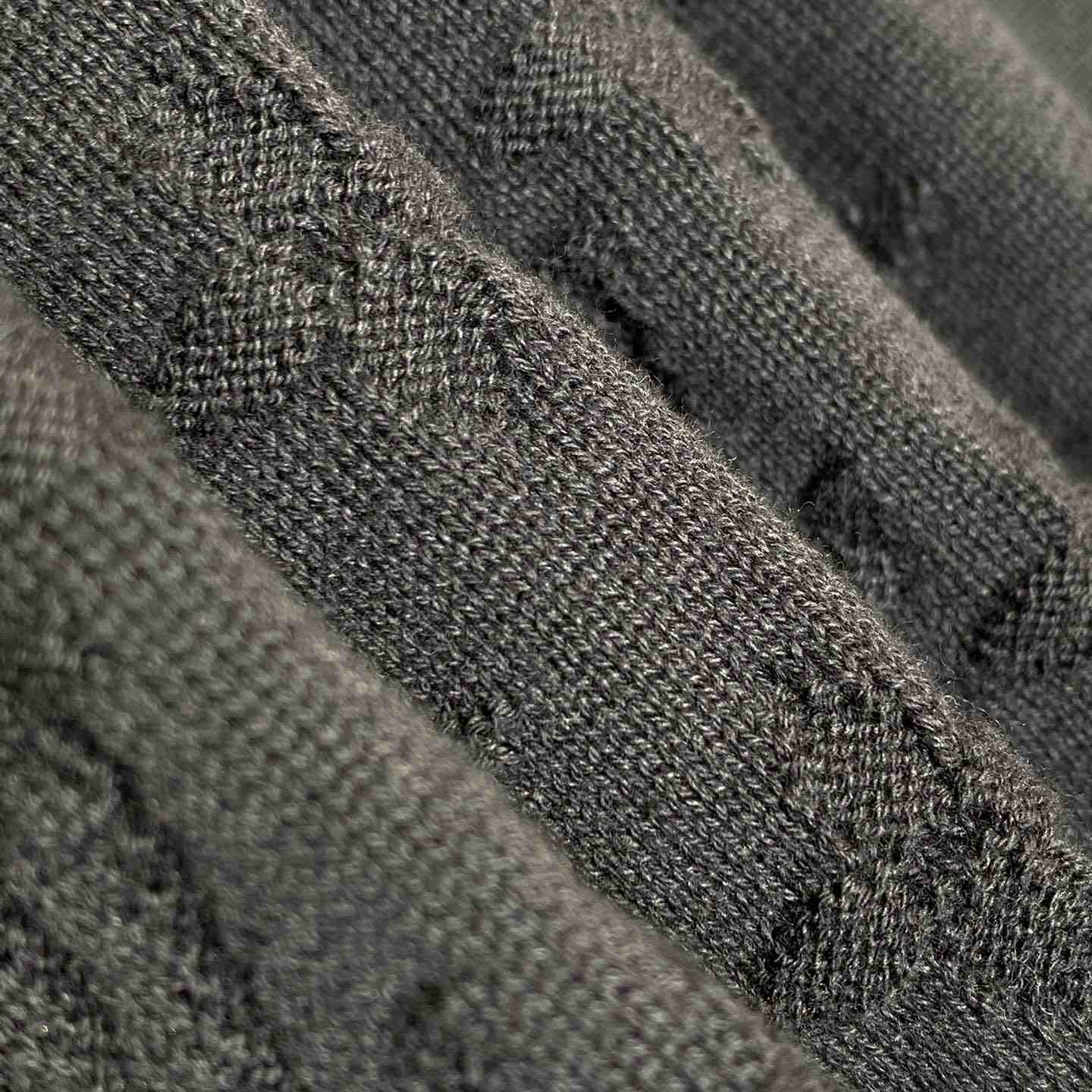 Louis Vuitton Monogram Jacquard Long-Sleeved Polo Shirt   1AGTMB - DopestKickz