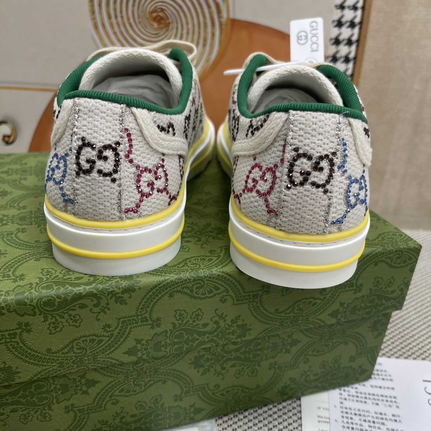 Gucci Crystal Low Top Sneakers  - DopestKickz