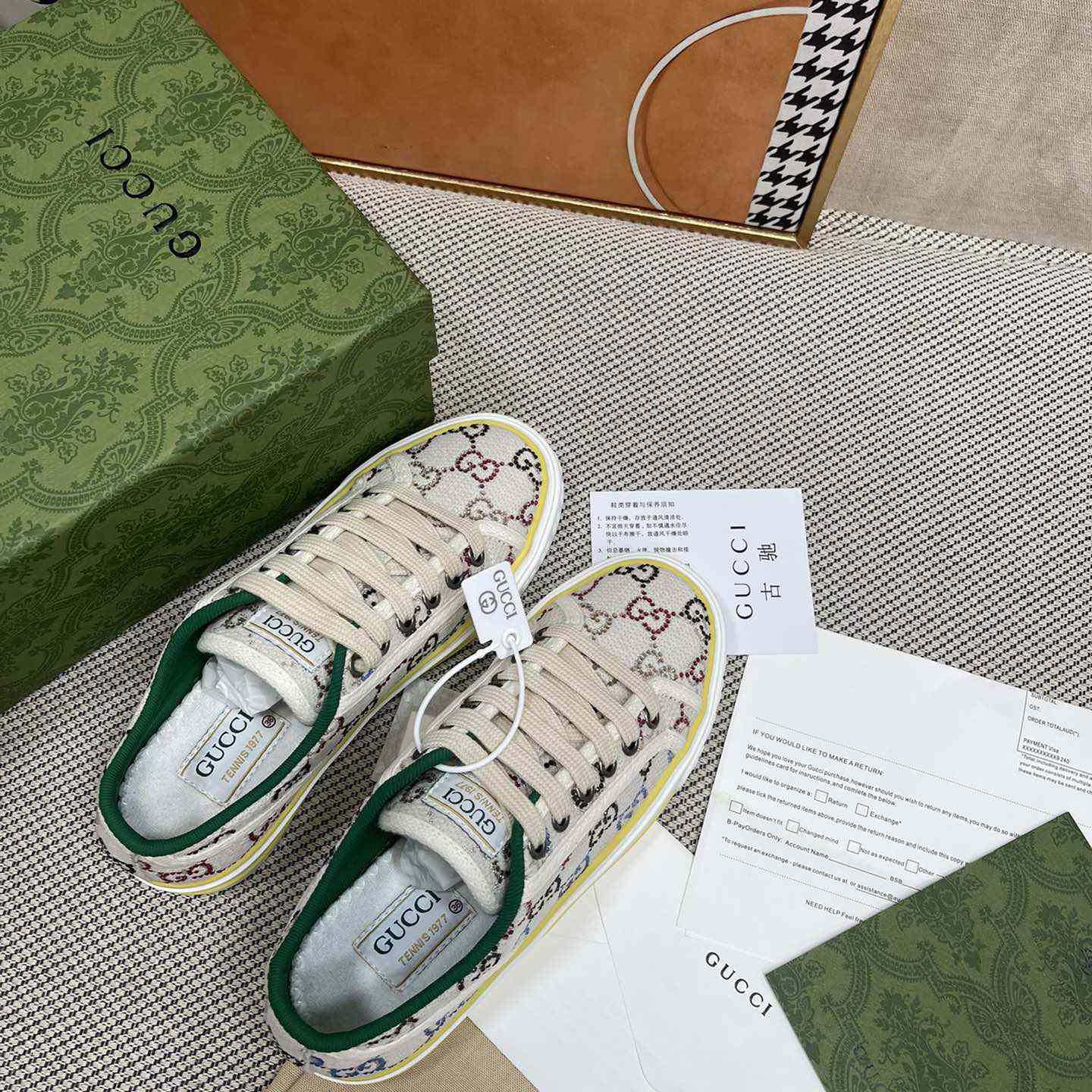 Gucci Crystal Low Top Sneakers  - DopestKickz