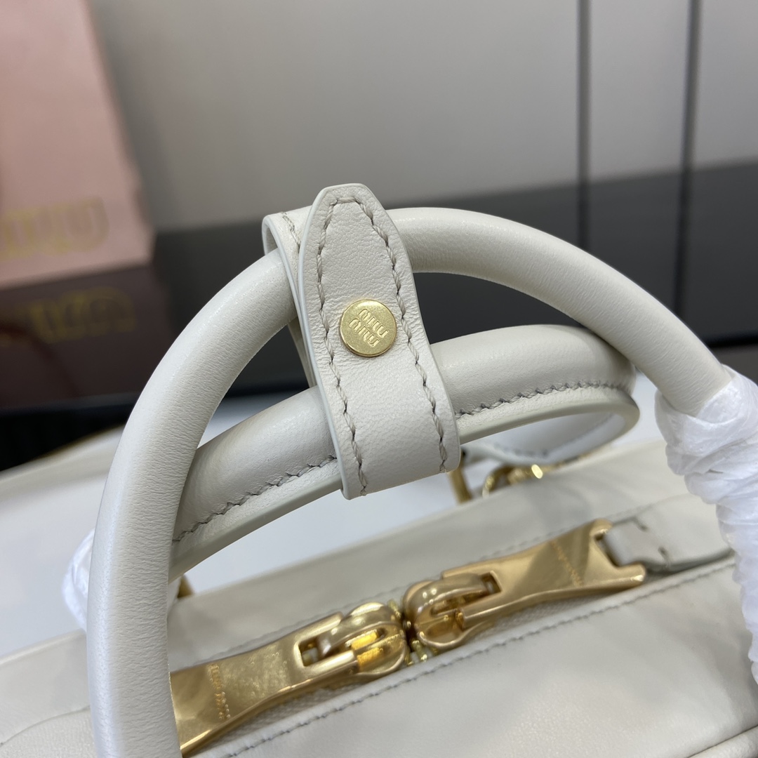 Miu Miu Arcadie Matelassé Nappa Leather Bag   22cm - DopestKickz