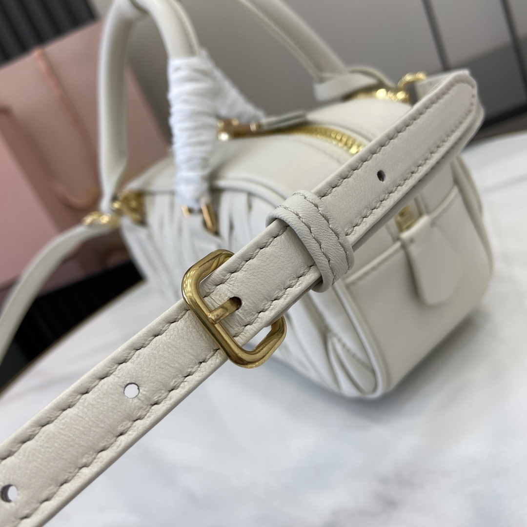 Miu Miu Arcadie Matelassé Nappa Leather Bag   22cm - DopestKickz