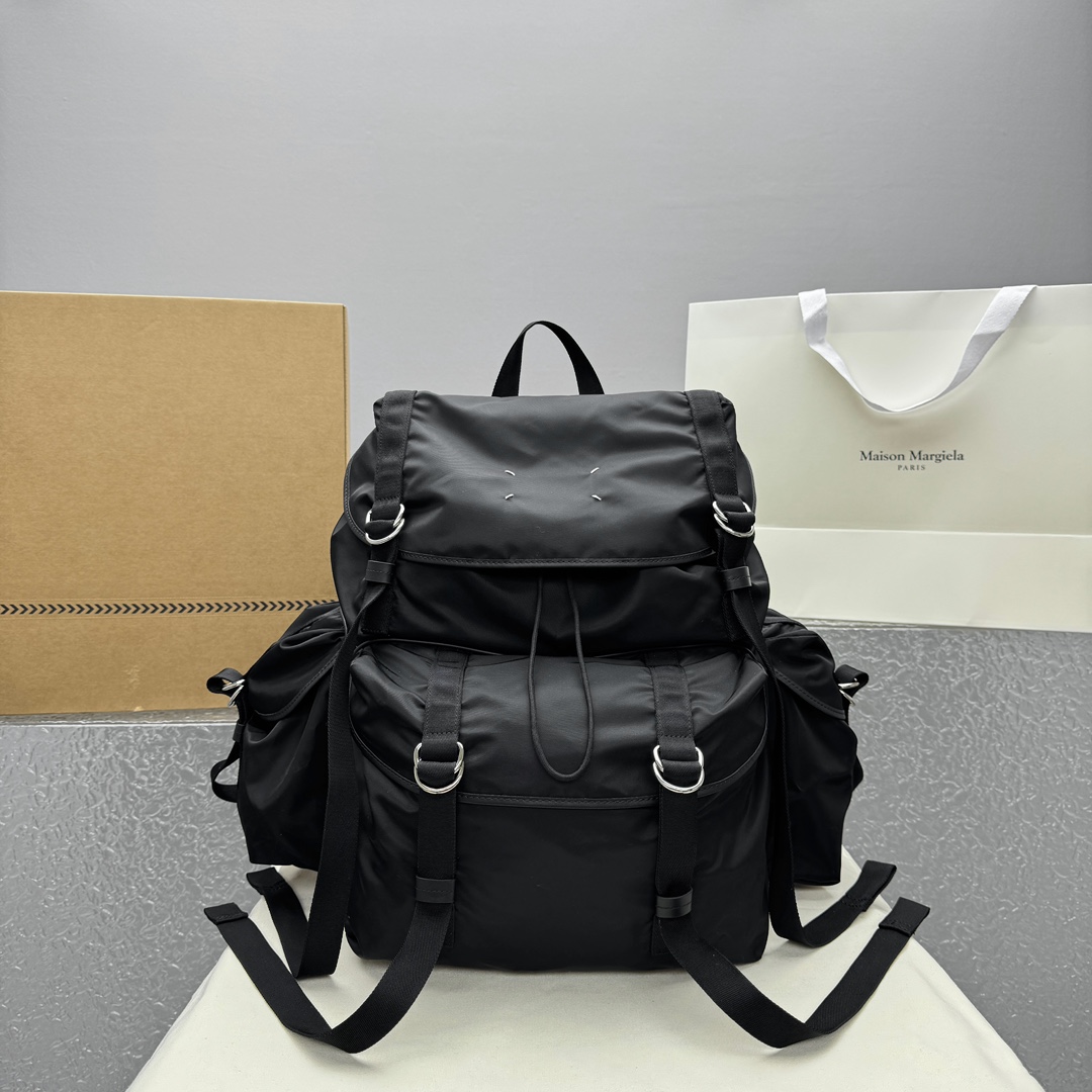 Maison Margiela Black High Tech XL Backpack - DopestKickz