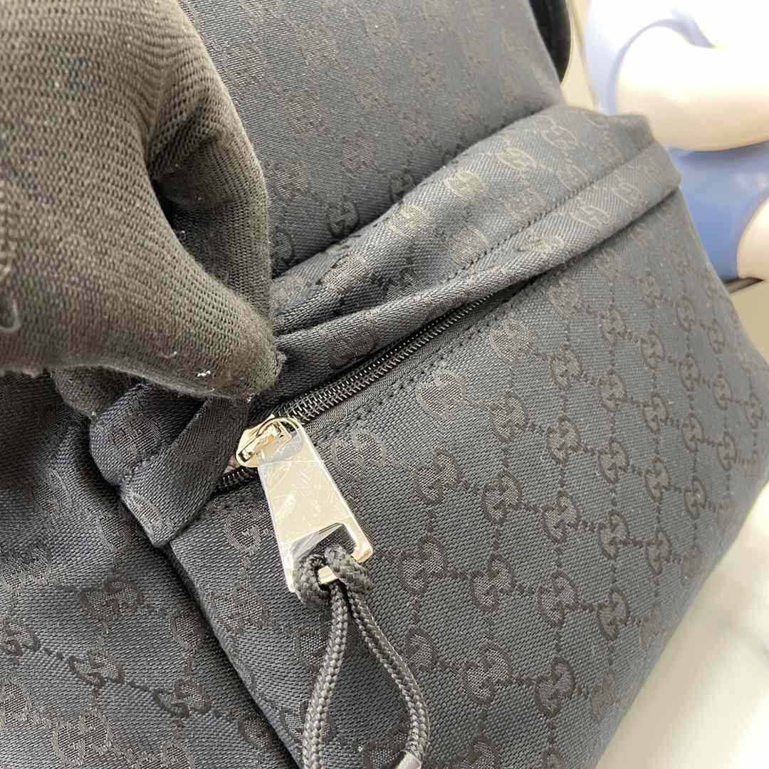 Gucci Medium GG Backpack With Web - DopestKickz
