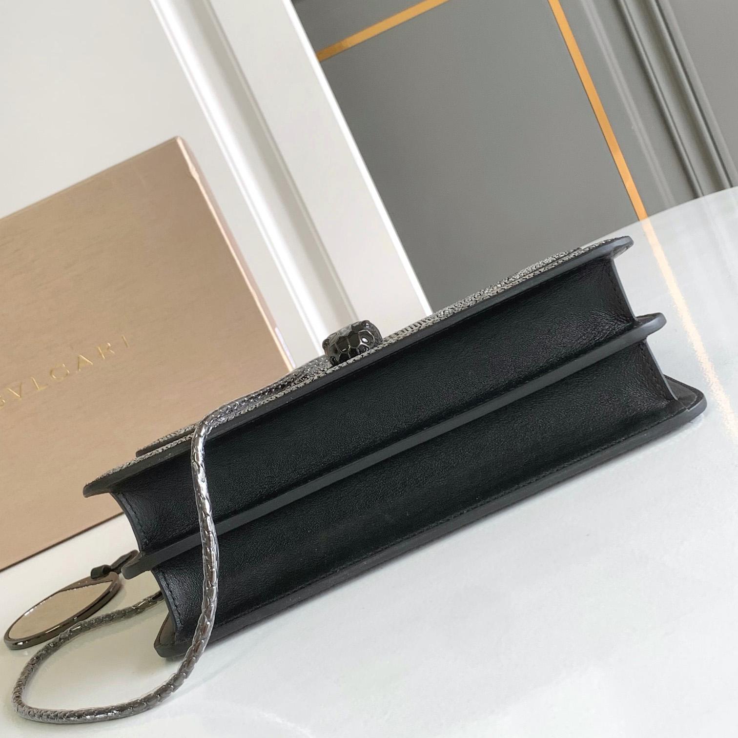 Bvlgari Serpenti Forever Shoulder Bag  25X16.5X8cm - DopestKickz