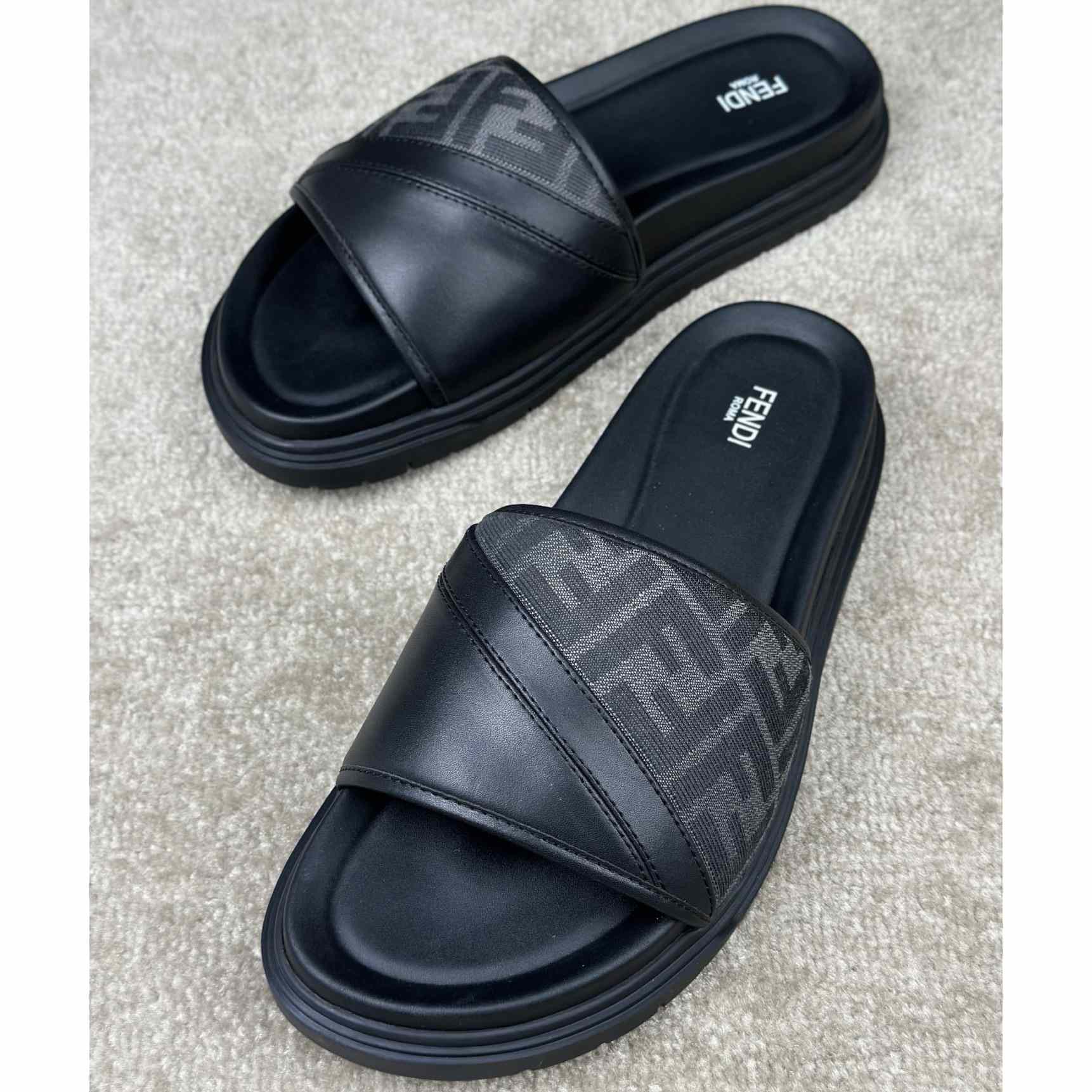 Fendi Diagonal Slides  - DopestKickz