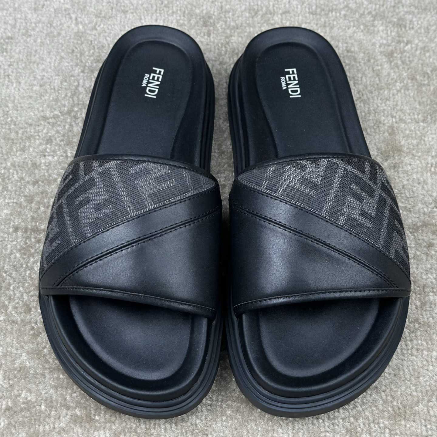 Fendi Diagonal Slides  - DopestKickz