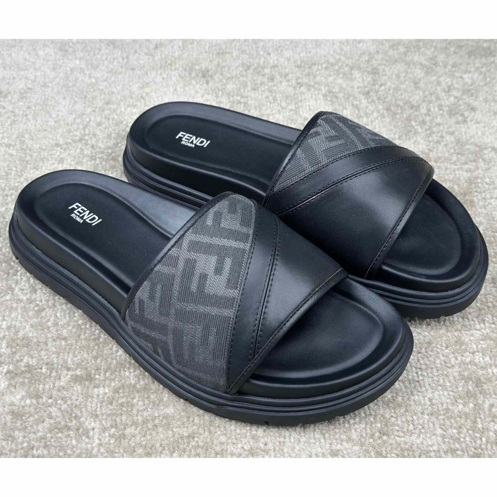 Fendi Diagonal Slides  - DopestKickz
