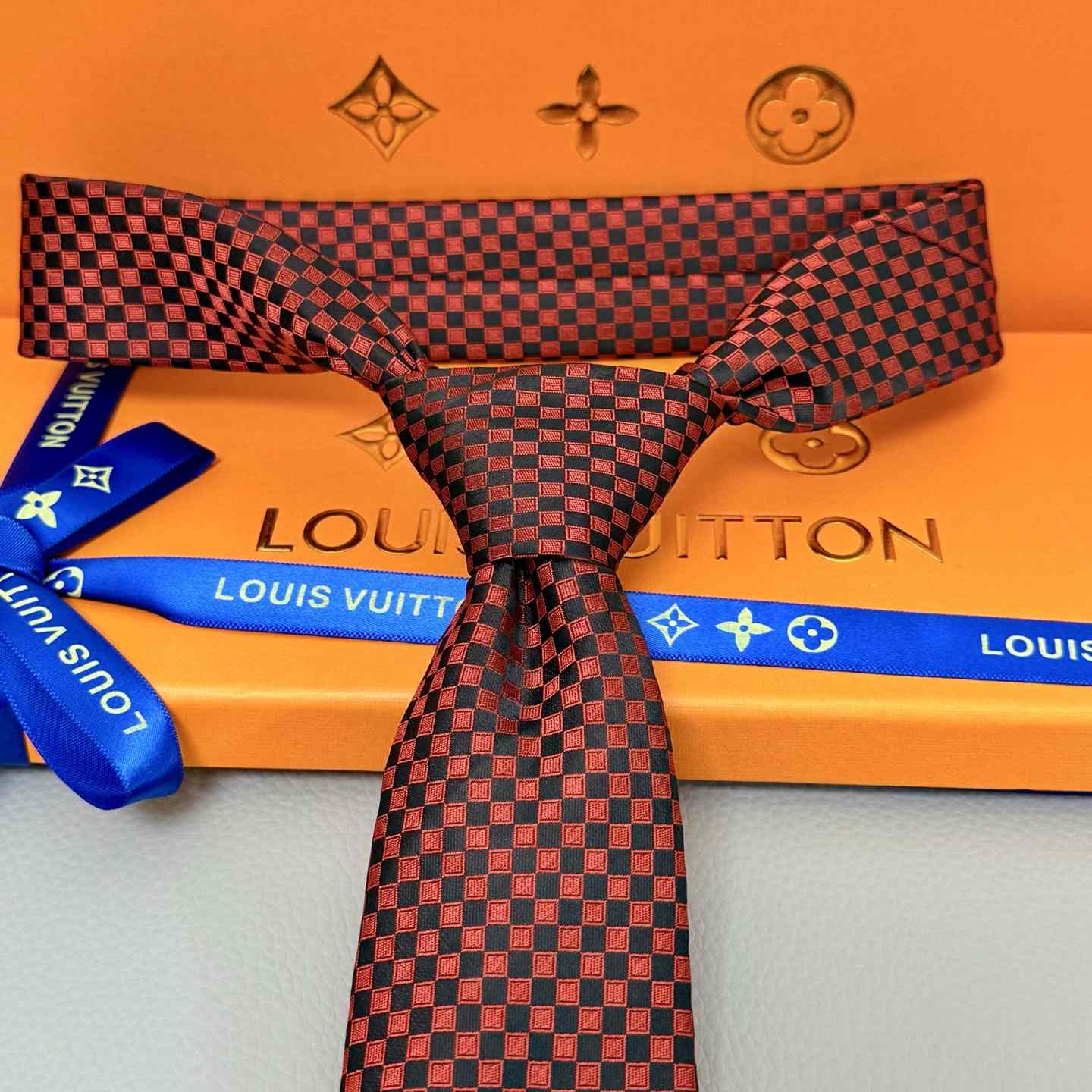 Louis Vuitton Damier Classique Tie - DopestKickz