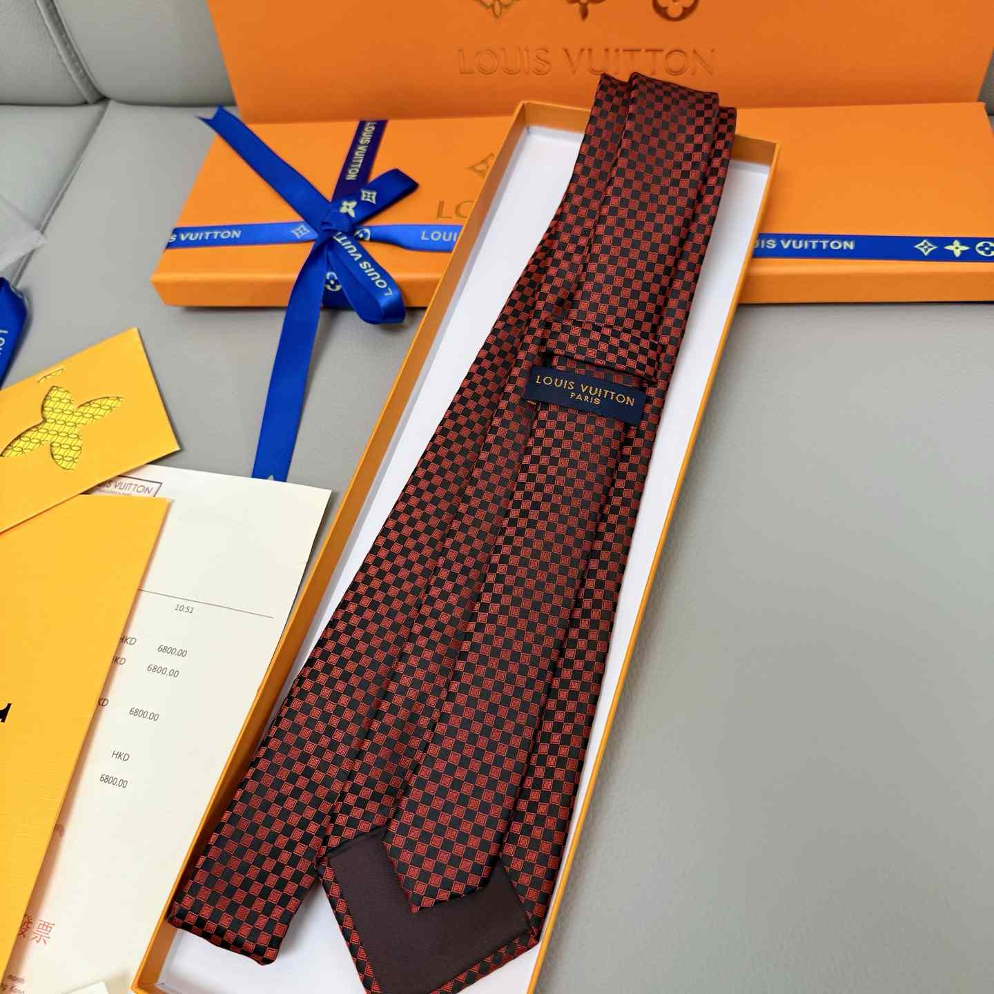 Louis Vuitton Damier Classique Tie - DopestKickz