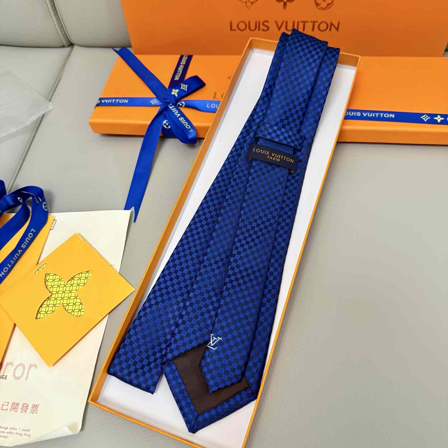 Louis Vuitton Damier Classique Tie - DopestKickz